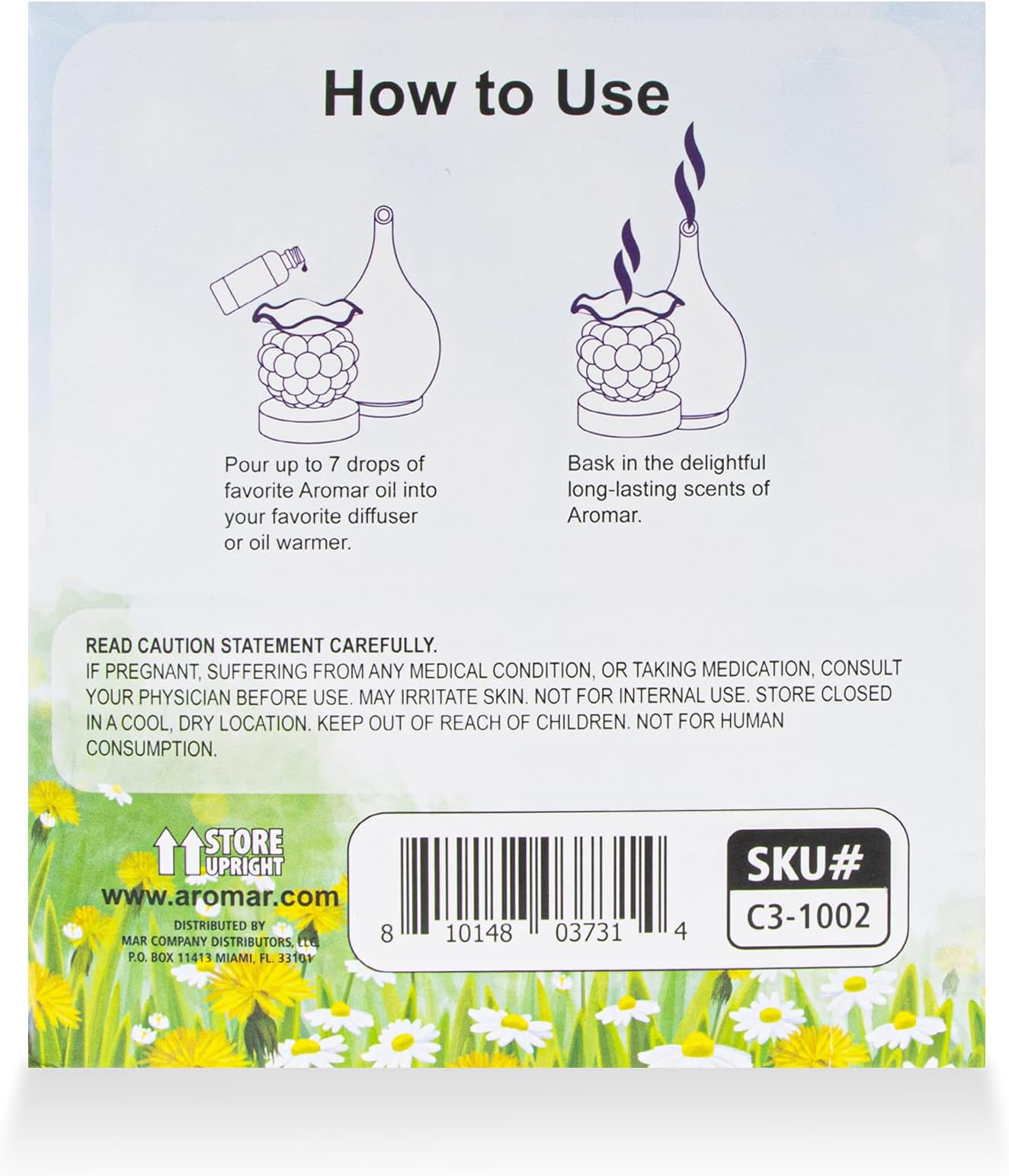 AROMAR Premium Fragrance Oil, 2oz Bottle 3 Pack Long Lasting Aromatic Scent, Fresh and Revitalizing Aromatherapy for Living Room, Bedroom, and Kitchen 2oz Spring & Flowers