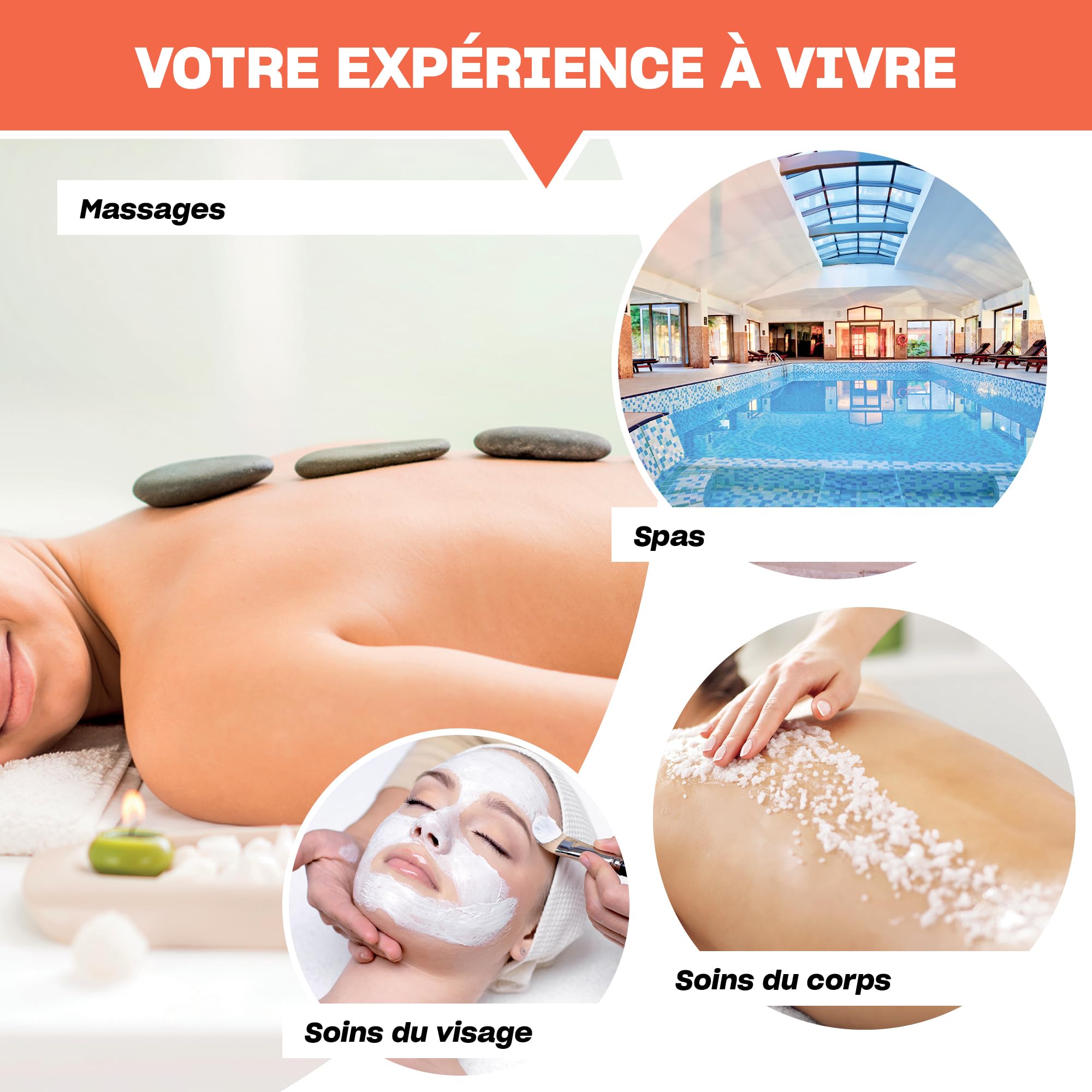 Smartbox - Coffret cadeau Séance bien-être ou accès au spa pour 1 ou 2 personnes - Idée cadeau détente et volupté