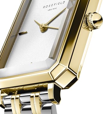 Rosefield Octagon XS Black Gold with Black Dial and 19.5x24 mm Gold Case OBGSG-O61 Stainless Steel