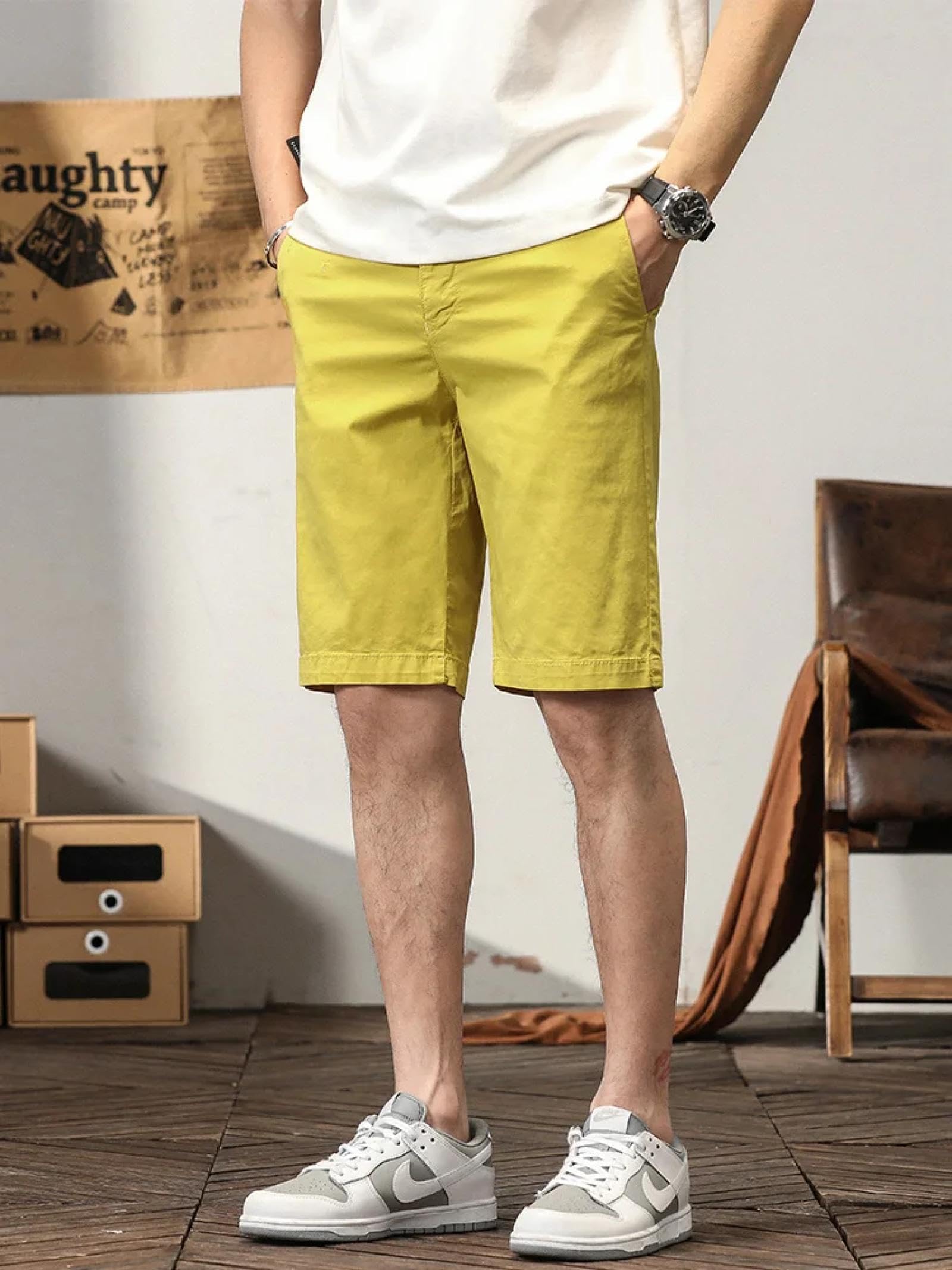 Pantaloncini Uomo Cargo Tasche Activewear All'aperto Corsa Casual Estate Uomini Shorts Cotone Sottile