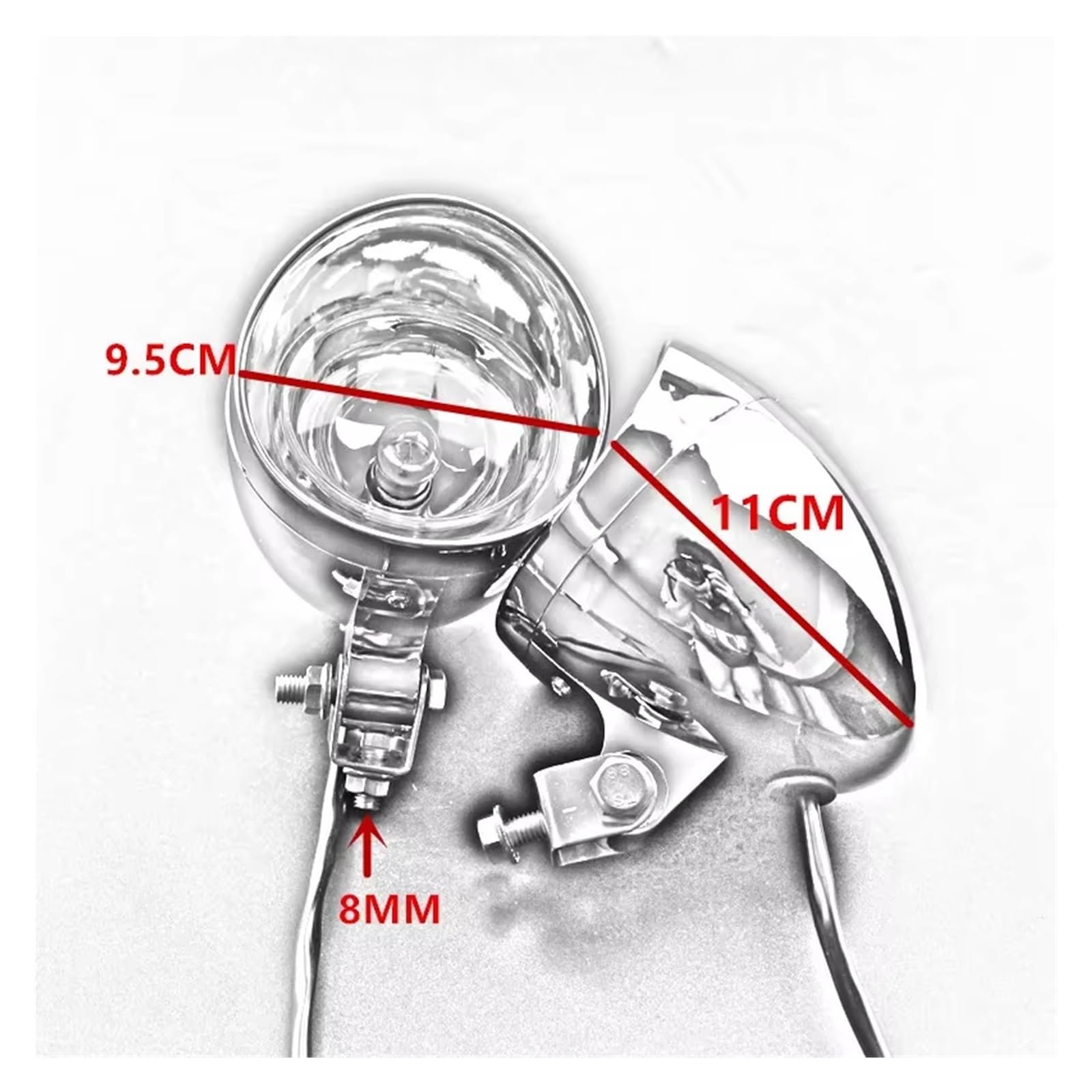 Luci 1 coppia 12V Faro a LED per moto Faro fendinebbia Faro spot Faro anteriore