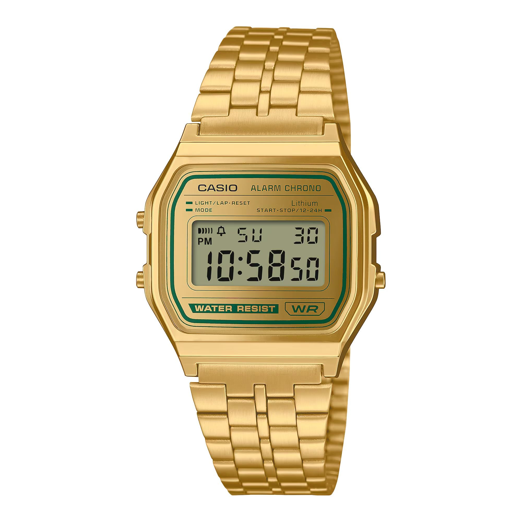CASIO A158WEGV-9AEF⎪A158WEGV-9A⎪Vintage ICONIC⎪DORADO
