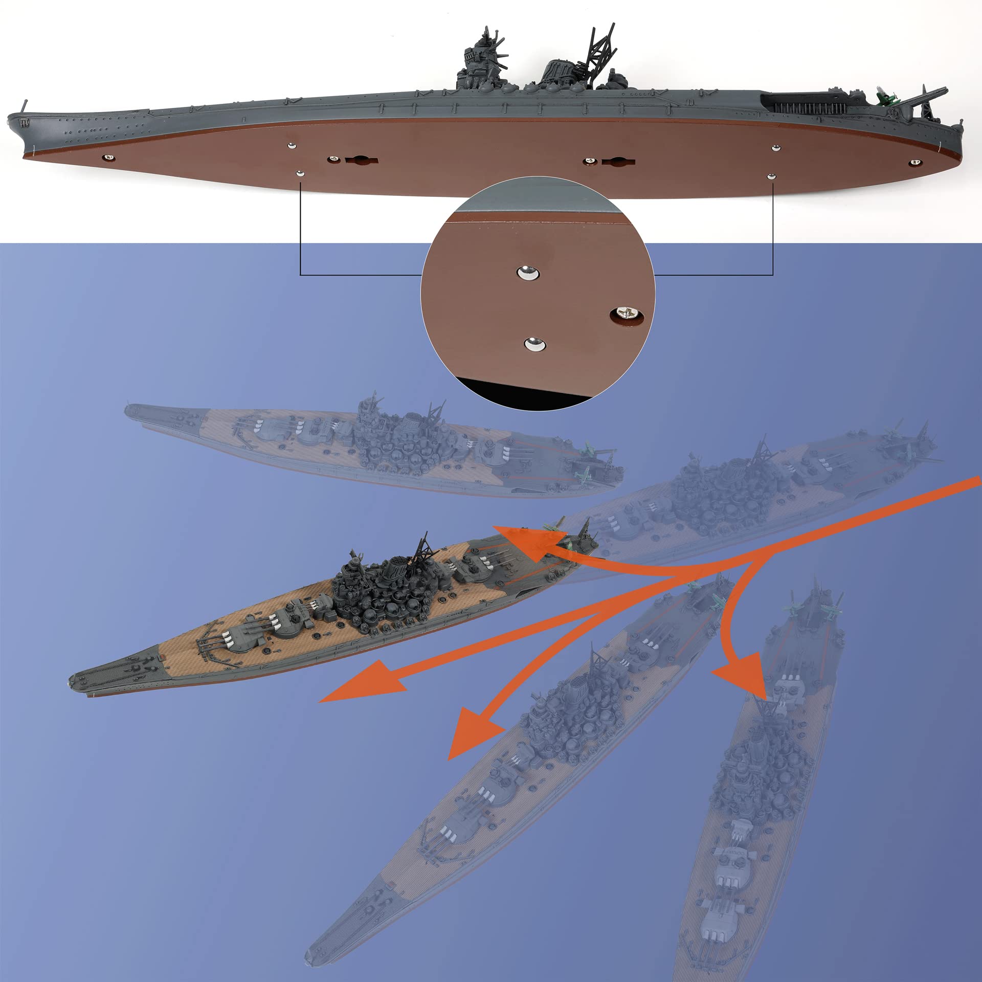 Forces of Valor 1:700 Corazzata JPN Yamato 1945 - Diorama Navale
