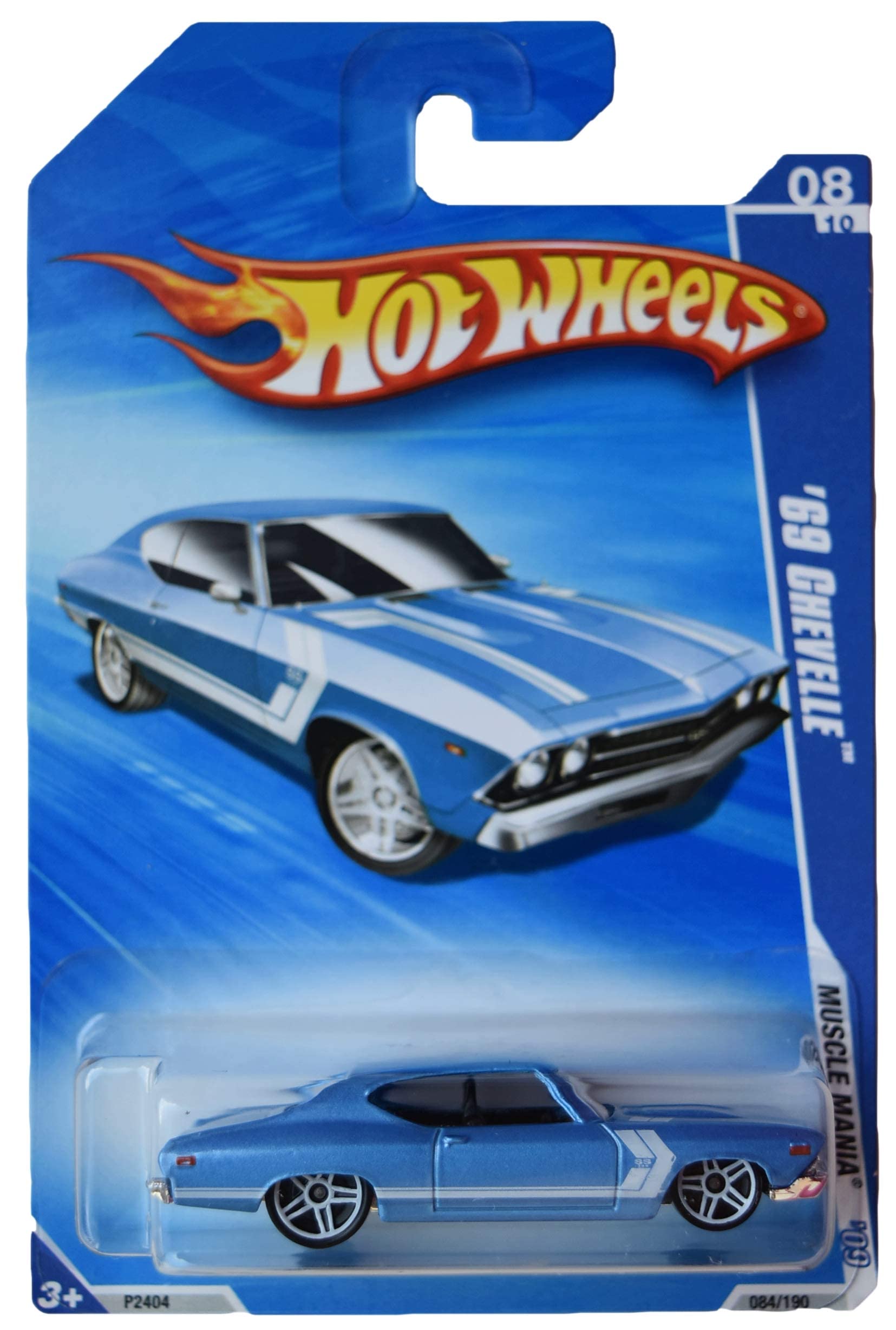 Hot Wheels '69 Chevelle, [Blue] 2009 Muscle Mania 8/10 [Blue]