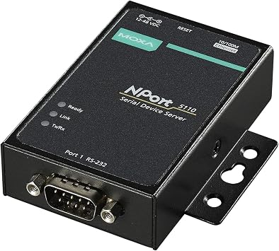 NPort 5110 with Adapter- 1-Port RS-232 Device Server, 0 to 55C Operating Temperature (adpater Included)