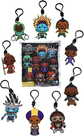 BoxLunch Marvel Black Panther Wakanda Forever Blind Bag Figural Bag Clip