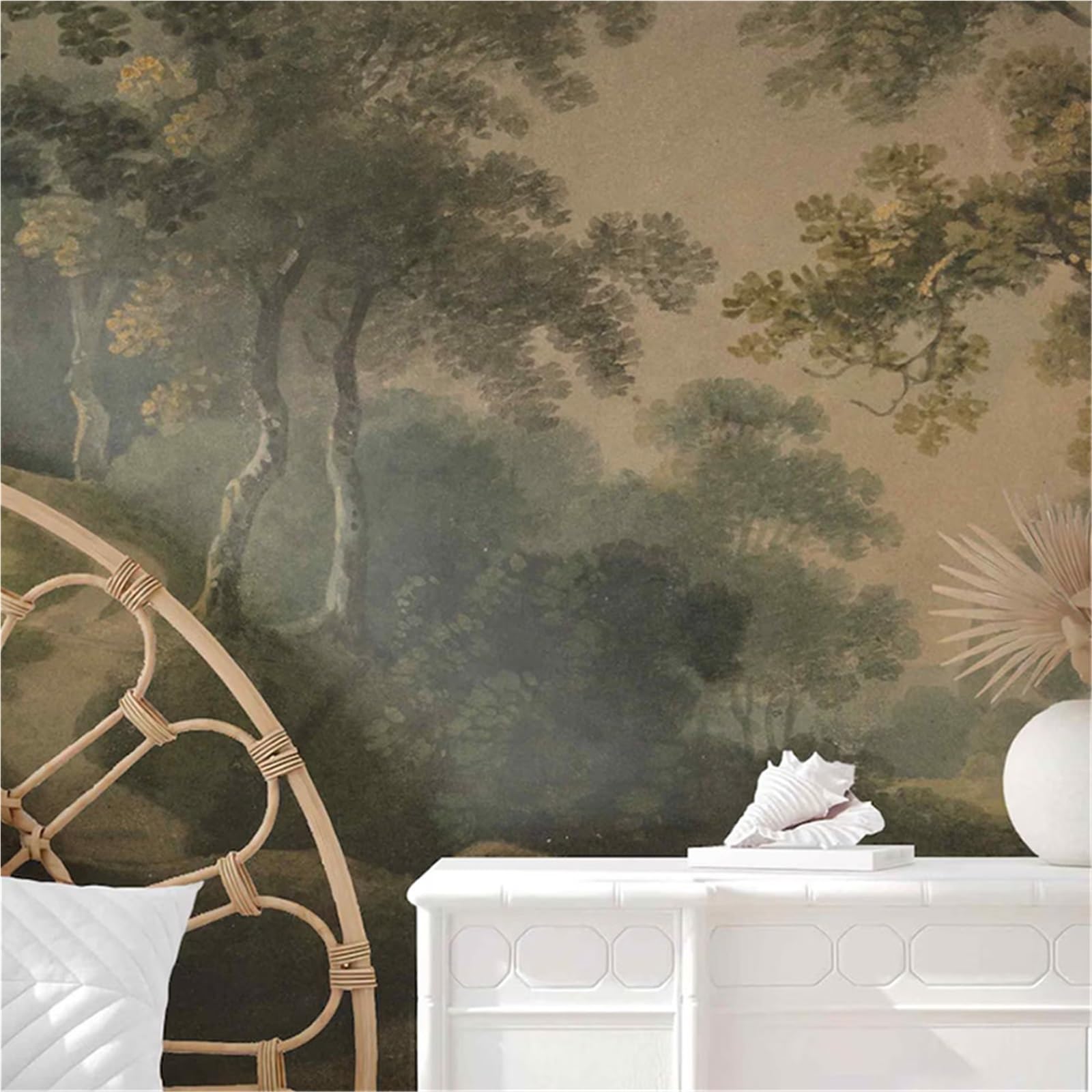 BTGYTTKL Self Adhesive Wallpaper Custom Forest Scenery 3D Photo Mural Wall Cover As Living Room Background Home Interior Ornament(Color8)
