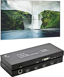 2x2 Video Wall Controller | 1080p, HDMI 1.4, HDCP1.4 Compliant | HDMI & DVI Inputs; HDMI Outputs | 8 Display Modes - 2x2, 1x2, 1x3, 1x4, 2x1, 3x1, 4x1 | Cascading - 2x4, 2x8