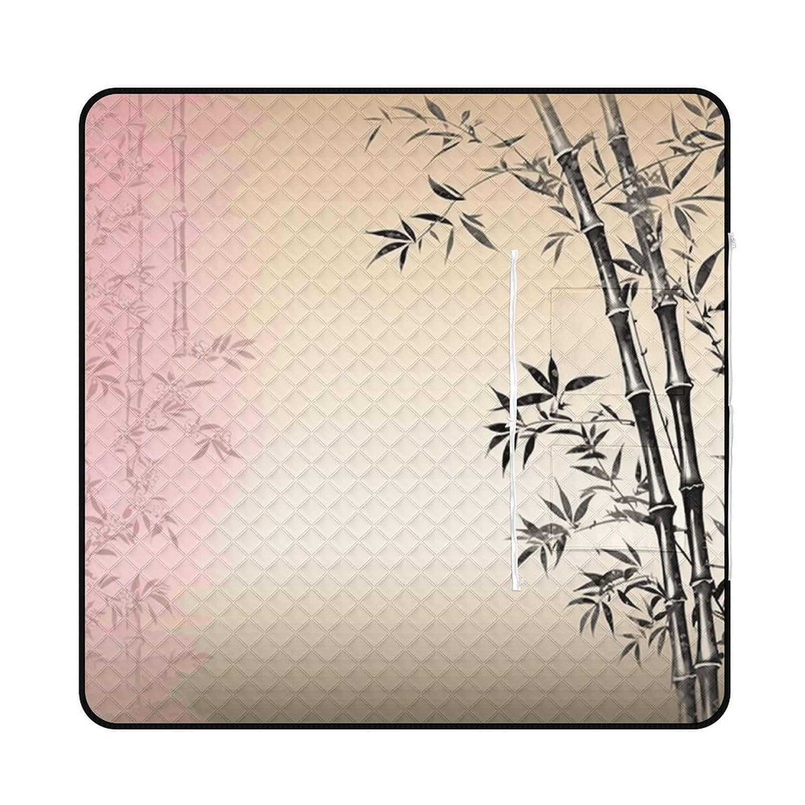 Tapis de pique-nique zen Sakura en bambou, finition premium pour extérieur