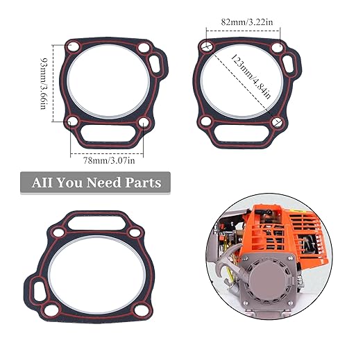 Miniatura 2 de 2 unids/lote 3.465 in junta de culata para Honda GX390 GX 390 188F 13hp 5KW generador de gasolina pequeñas piezas del motor