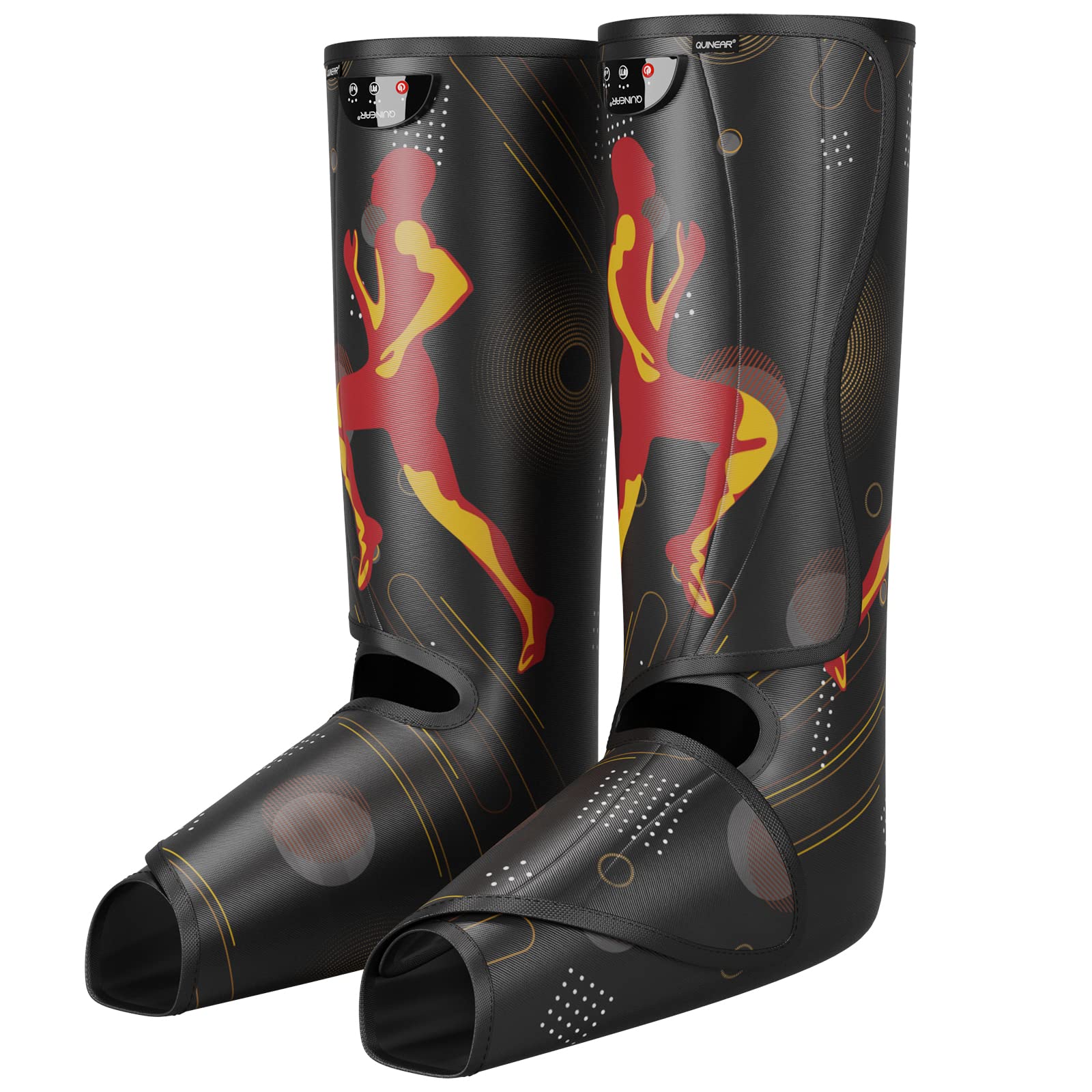 QUINEAR Rechargeable Leg Massager, Cordless Portable Foot and Calf Massager with Air Compression for Pain Relief, Leg Circulation and Muscles Relaxation