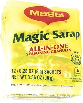 Maggi Magic Sarap, All In One Seasoning Granules, 12 Sachets (12 x 0.28 oz (8g))
