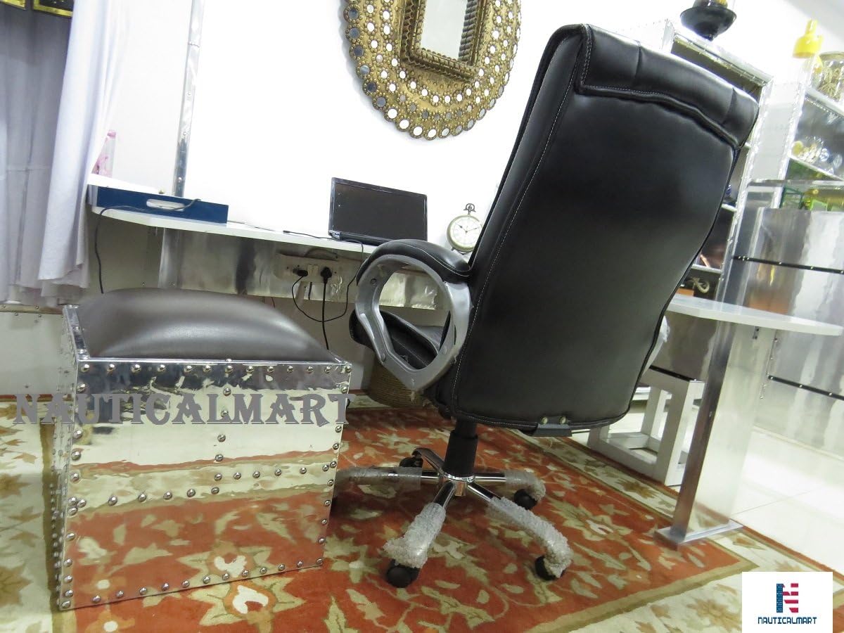 Alunimum Square Ottoman Side Table