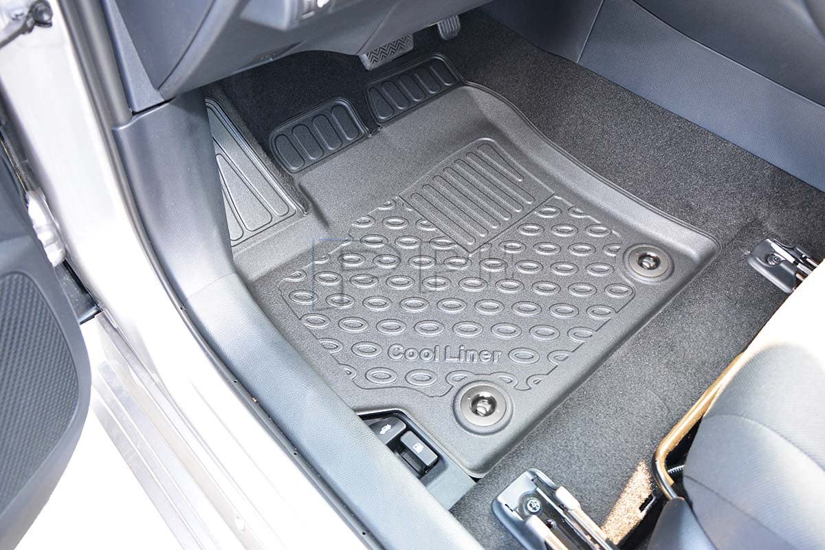 Gledring Tappetini In Gomma Per Toyota Corolla Cross Hybrid 2022-: Set 4 Pezzi Con Bordo Rialzato, Facili Da Pulire, Design Premium - 2
