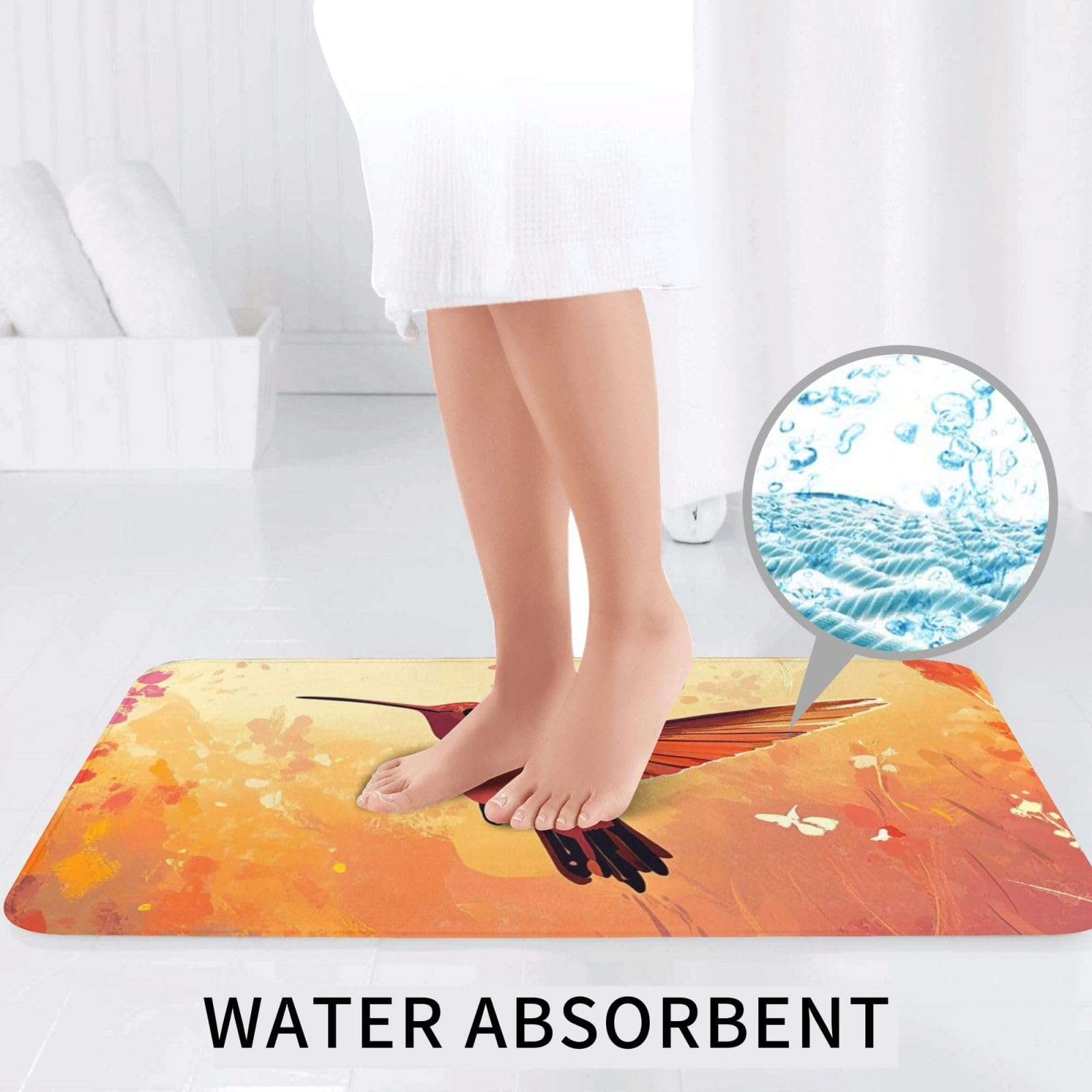 Juego de alfombras de baño de 3 piezas, de espuma viscoelástica suave y absorbente y alfombra de inodoro en forma de U, decoración del hogar, secado rápido