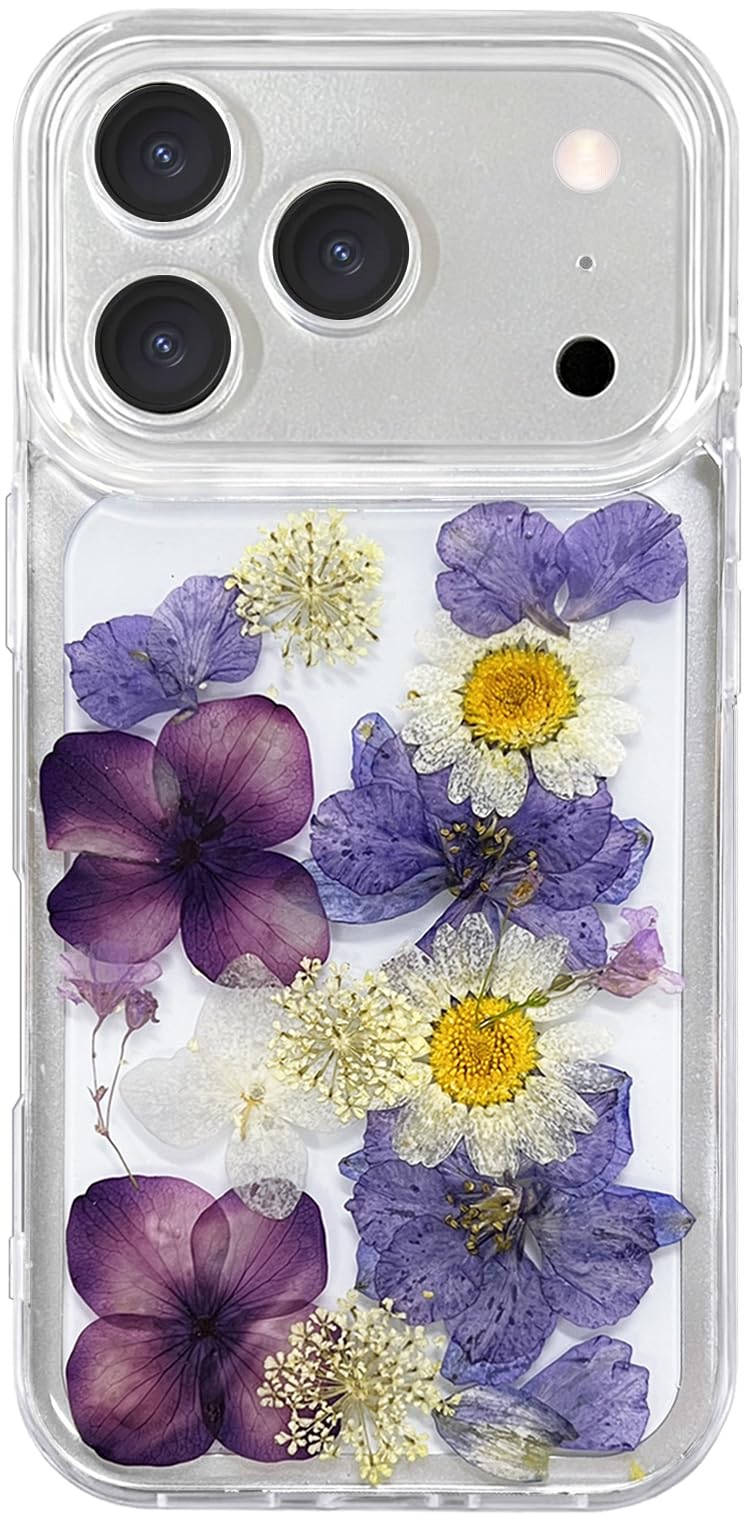 Coque iPhone 17 Pro Max fleurs séchées idée cadeau romantique fille - 8