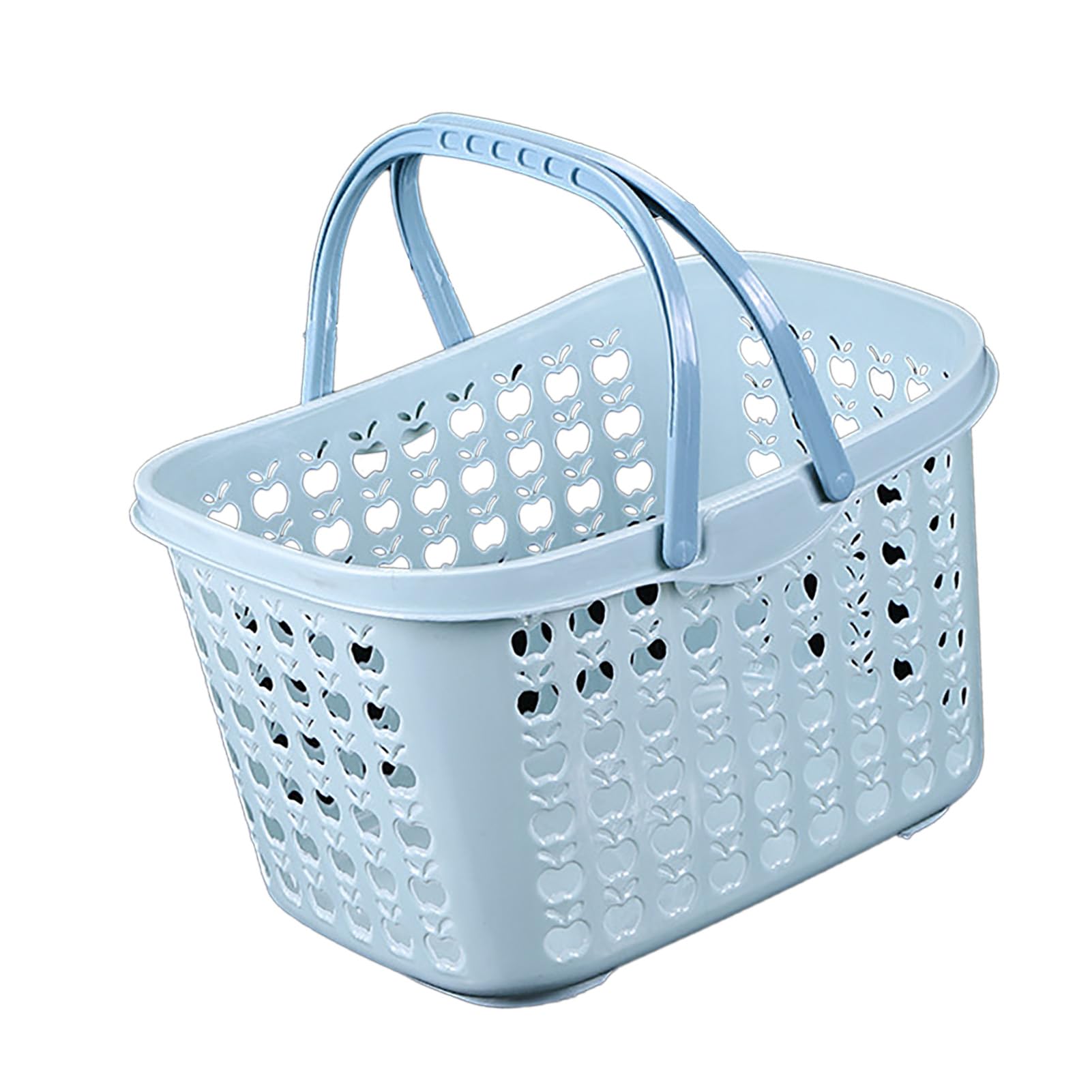Panier en plastique avec poignée, panier à main en plastique de grande capacité, support stable, panier de pique-nique, panier de bière, panier à bière pour les fêtes en plein air et le camping