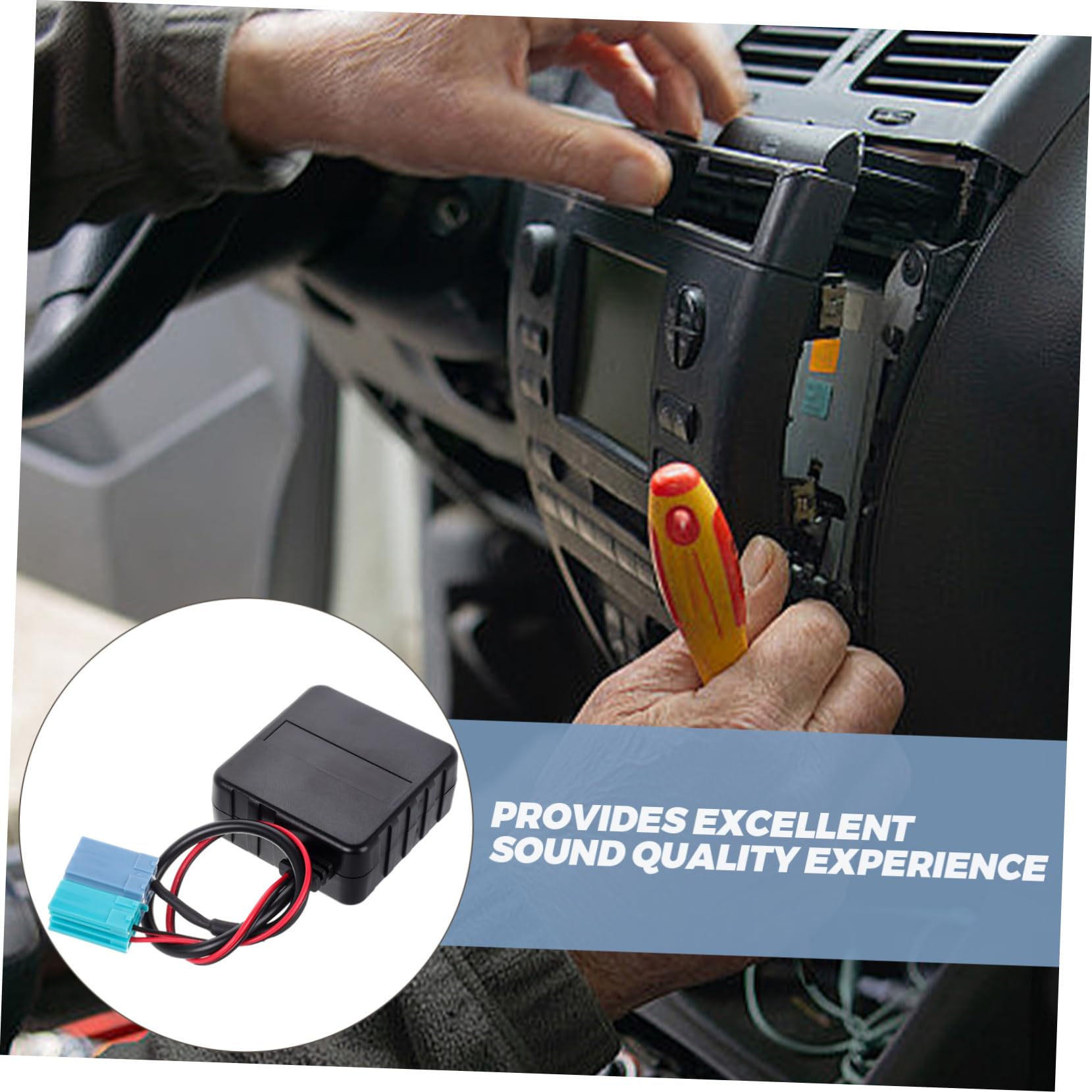 Enchufe para Coche Adaptador De Entrada De Audio Receptor Inalámbrico Cable USB Estéreo para Coche Conector De para Música Suministros para