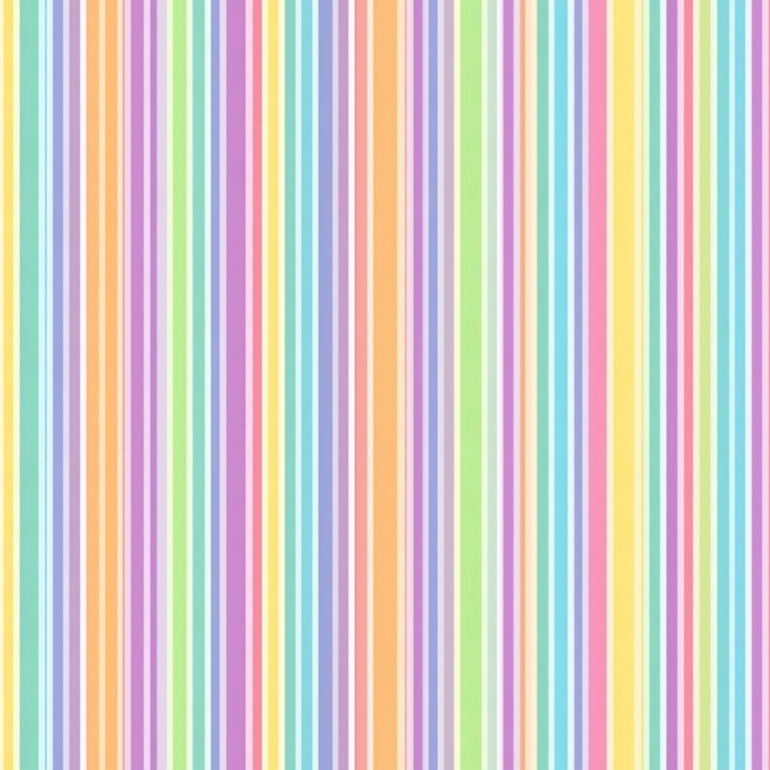 DERUINVAIO Self Adhesive Feature Removable Rainbow Stripes Seamless Vertical Stripes Pastel Colors for Peel and Stick Vinyl Wallpaper Roll, Sticky Lining Paper for Bedroom, Living Room, Kitchen Walls