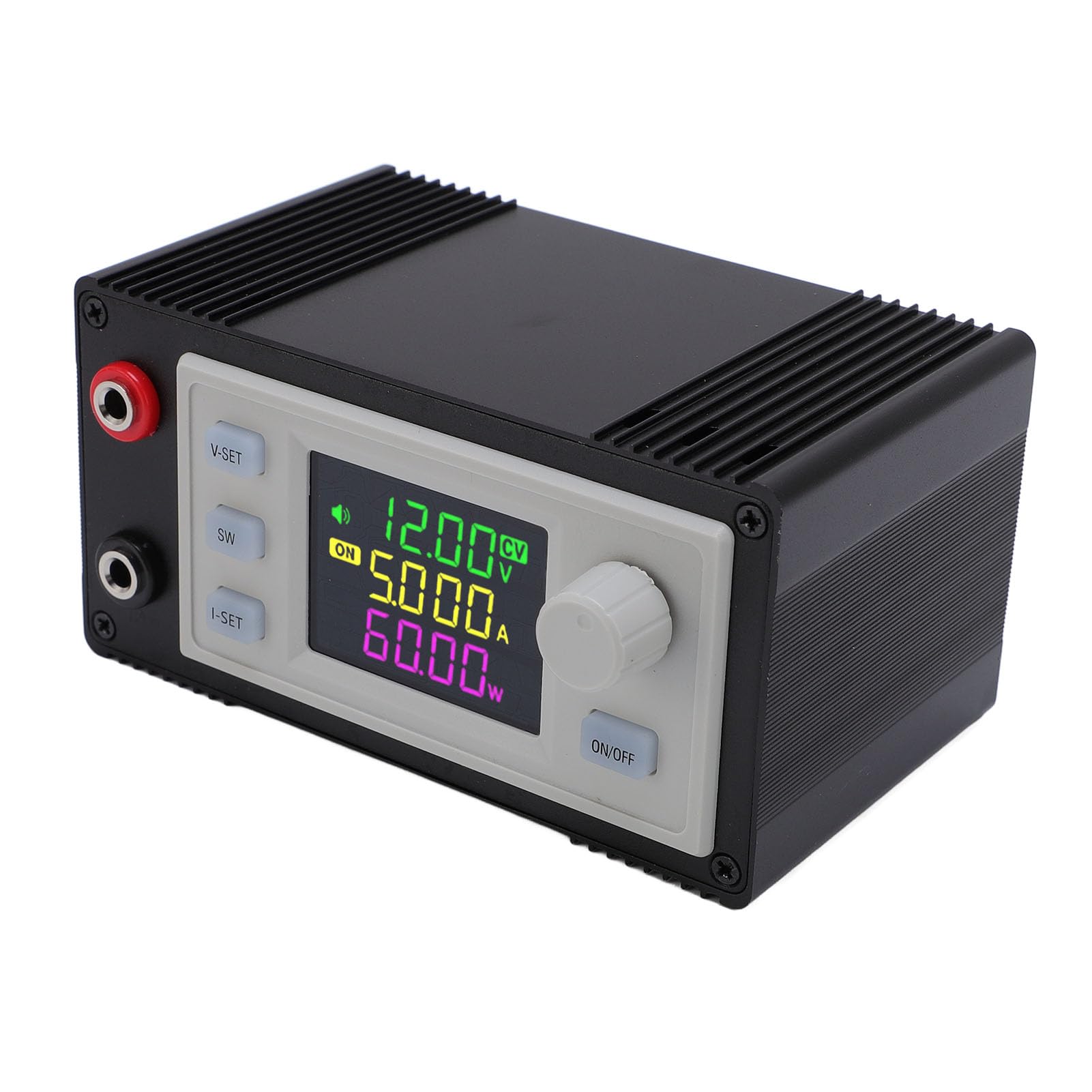 Srliya Regolatore di Tensione Regolabile Potente Display Digitale Alimentatore CC per Vari Dispositivi Ed Esperimenti di Laboratorio Materiale ABS Leggero