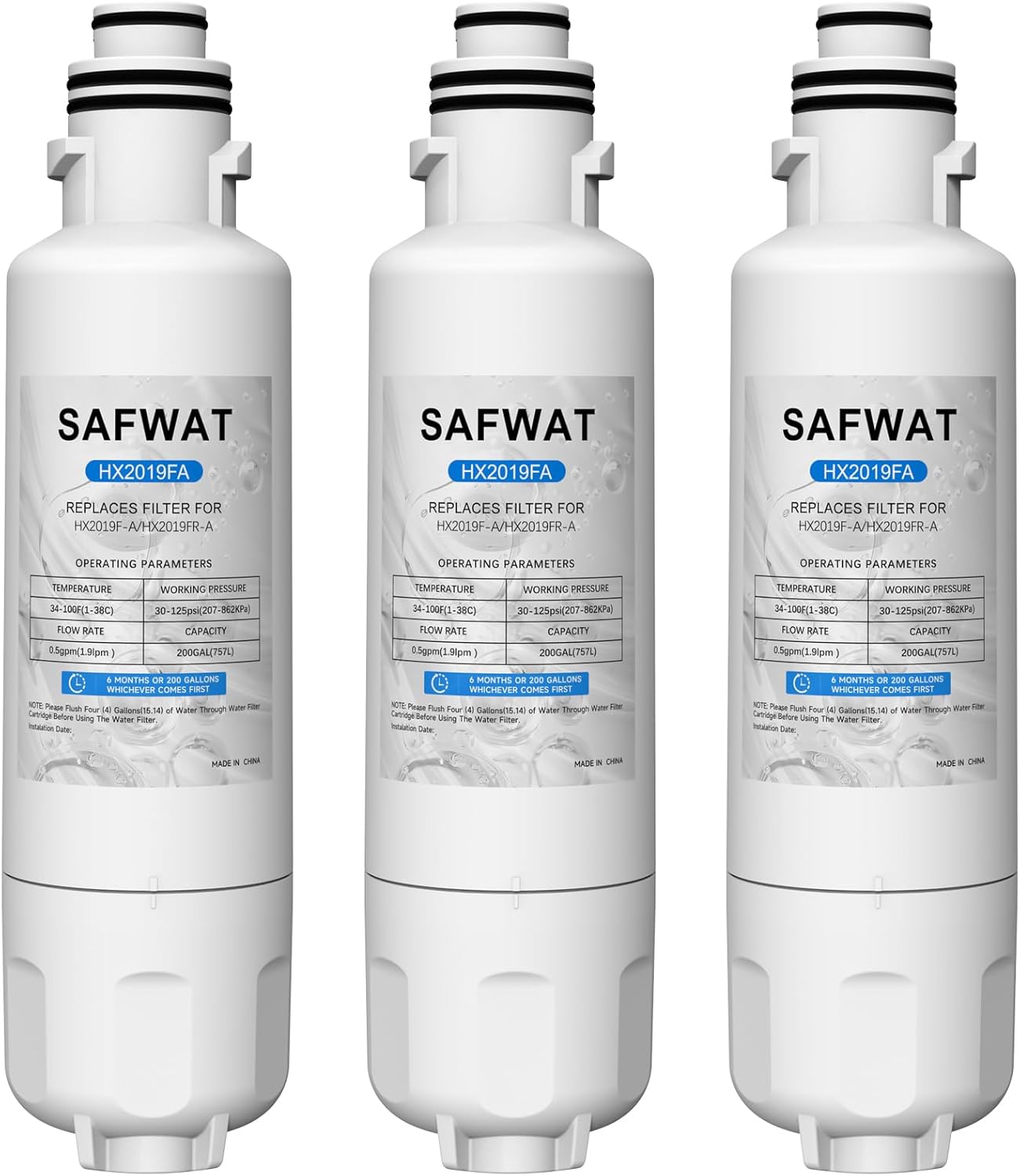 HX2019FR-A HX2019F-A Water Filter Compatible with Hisense HRM260N6TSE HRFD560SW HRCD585BW HRFD634BW HRCD650BW HRCD586TBWB Mora MRM260N6TSE Refrigerator (3 Pack) HX2019FR-A HX2019F-A Water Filter Compatible with Hisense HRM260N6TSE HRFD560SW HRCD585BW HRFD634BW HRCD650BW HRCD586TBWB Mora MRM260N6TSE Refrigerator (3 Pack)