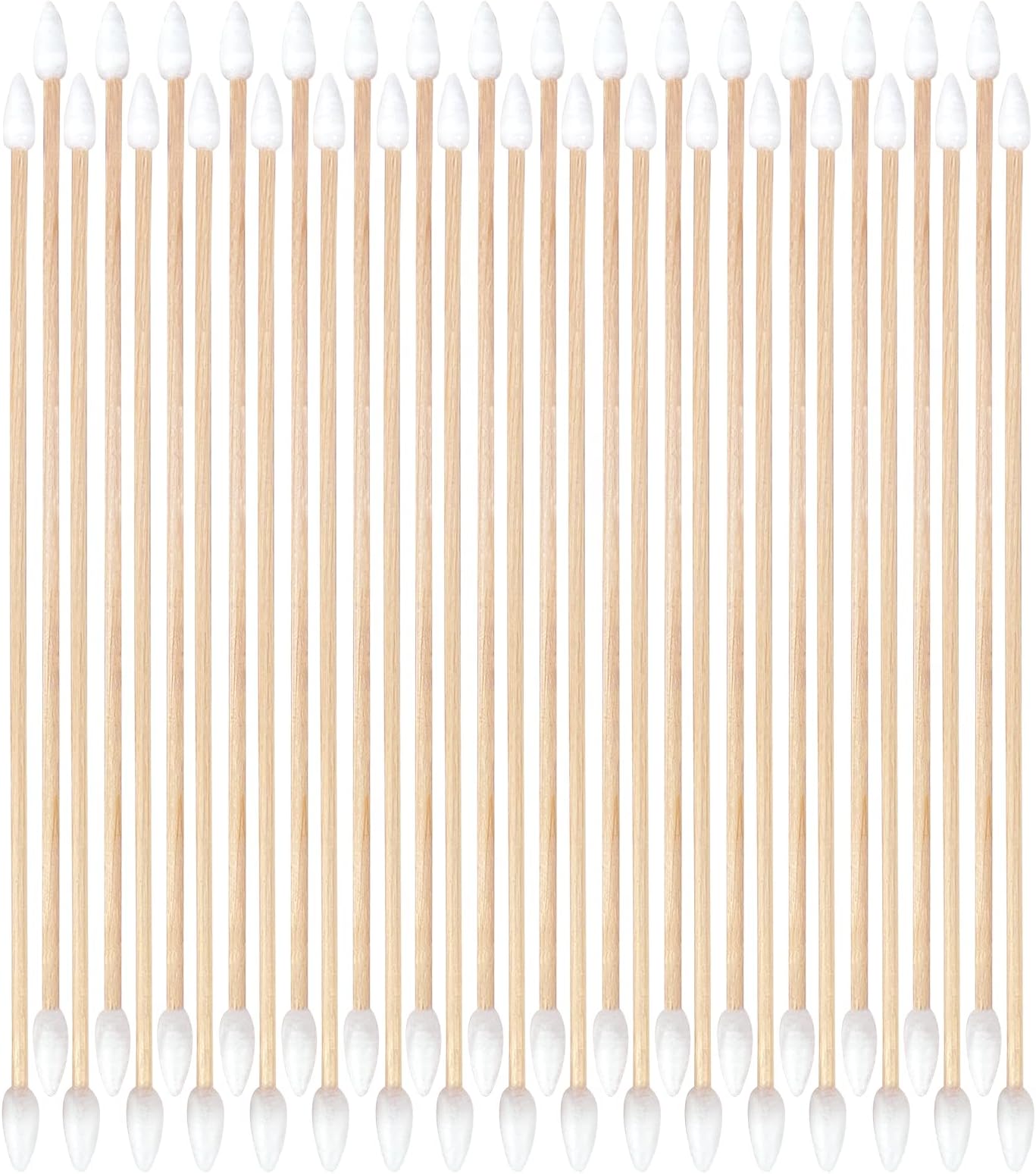 400/200 ct 6 Inch Double-Ended Gun Cleaning Swabs with Bamboo Sticks - Ideal for Pistol, Rifle & Handgun Maintenance