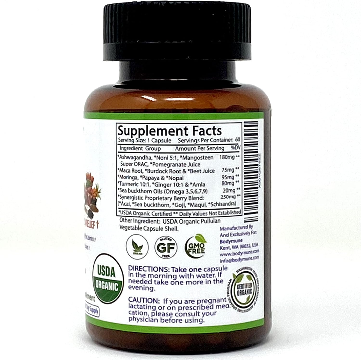 JointRelief All-Natural USDA Organic Joint Relief Supplement | 60 Days Supply | Anti Inflammatory Supplement for Joint Health and Joint Support for All Adults Men & Women : Health & Household