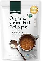 Vista 1 de Natural Force - Polvo de péptidos de colágeno orgánico limpio - Certificado orgánico USDA y sin OMG, Certificado Keto y Paleo - Polvo de proteína