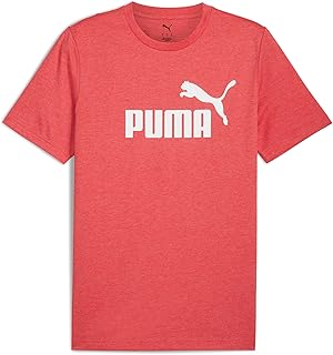 بوما تي شيرت رجالي اي اس اس رقم 1 بشعار هيذر