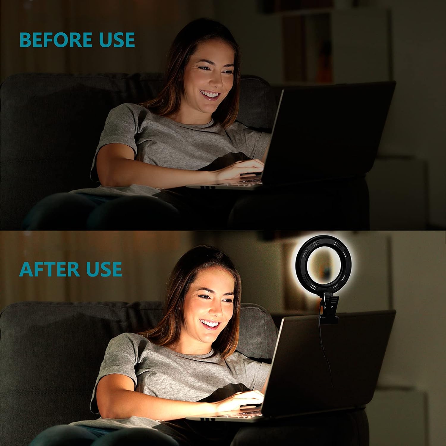 Up To 40% OFF Video Conference Lighting,6.3 Selfie Ring Light with Clamp Mount for Video Conferencing,Webcam Light with 3 Light Modes&6 Level Dimmable for Laptop/PC Monitor/Desk/Bed/Office/Makeup/YouTube/TIK Tok Black Friday - 70% OFF Video Conference Lighting,6.3 Selfie Ring Light with Clamp Mount for Video Conferencing,Webcam Light with 3 Light Modes&6 Level Dimmable for Laptop/PC Monitor/Desk/Bed/Office/Makeup/YouTube/TIK Tok