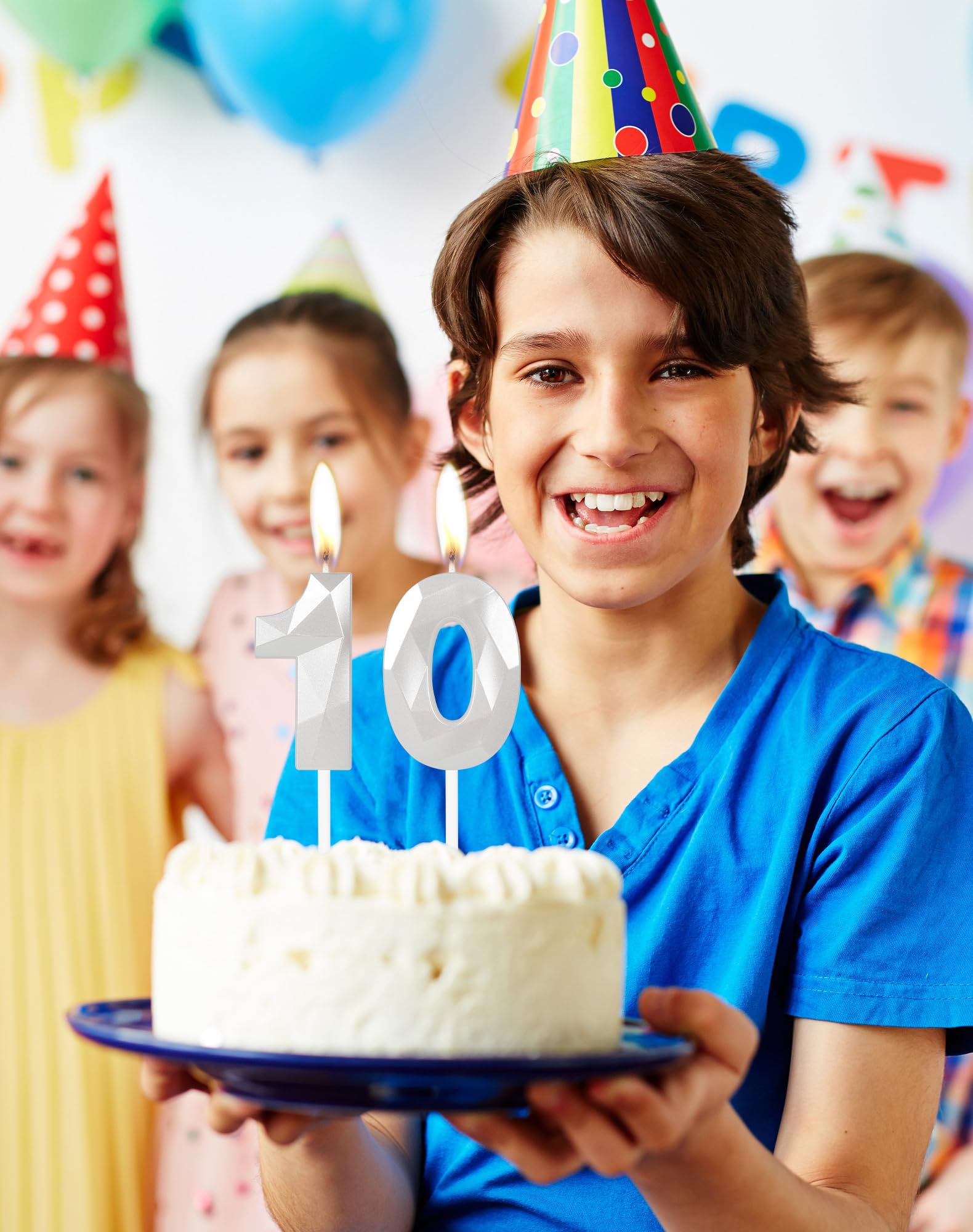 Royal Blue 13th Birthday Candles, 3D Number 13 Candle for Cake, Boy Girl 13th Birthday Decorations,Sapphire Candle Topper Blue Cake Decorations for Birthday Party Wedding Anniversary Supplies — view 61