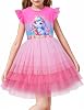 LQSZ Girls Tulle Dresses Princess Flutter Sleeve Tutu Dress for Toddler Girl 3-12 Years