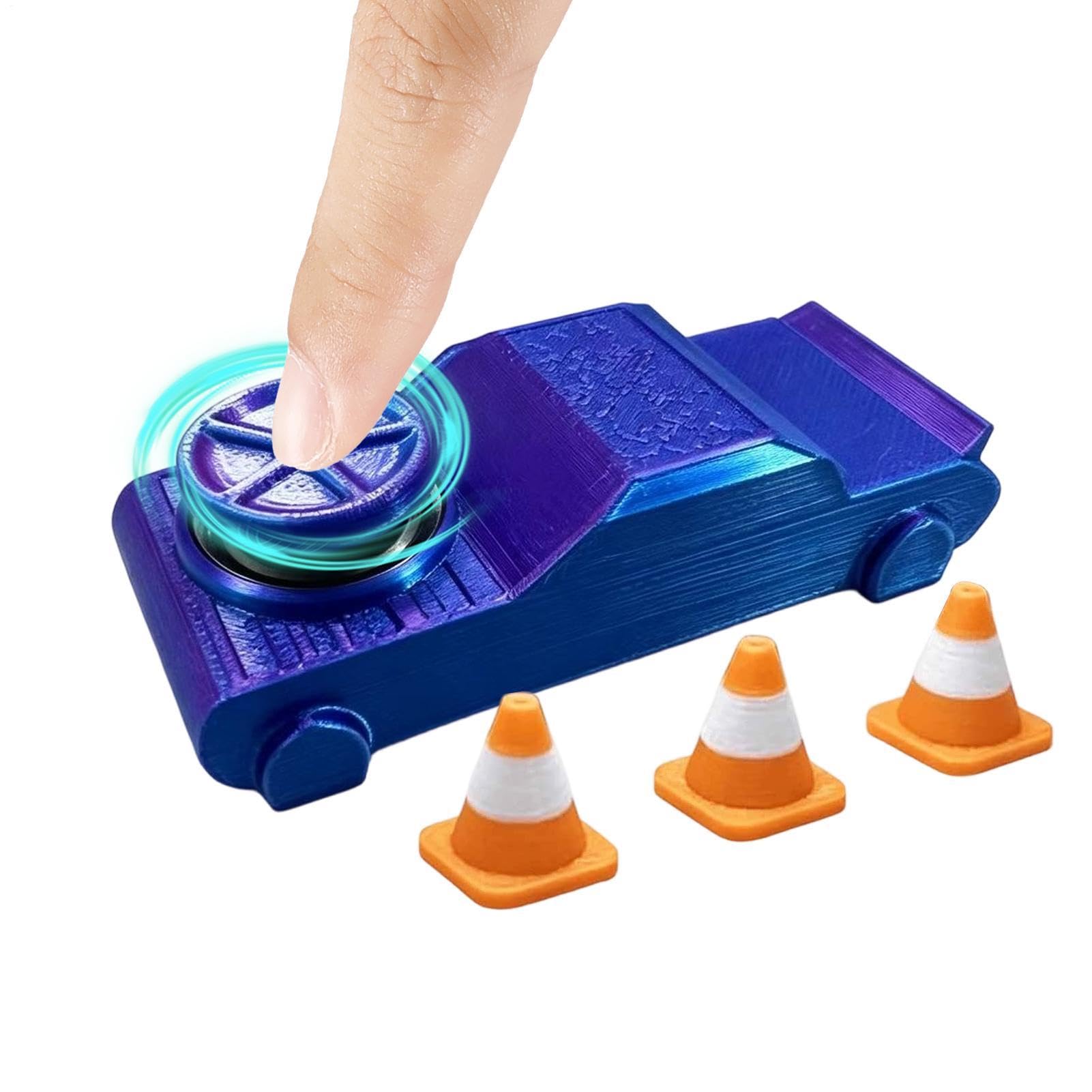 2Sets 3d Printed Finger Drift Car, 7.6x3.8x1.9cm Pocket Drift Car Toy