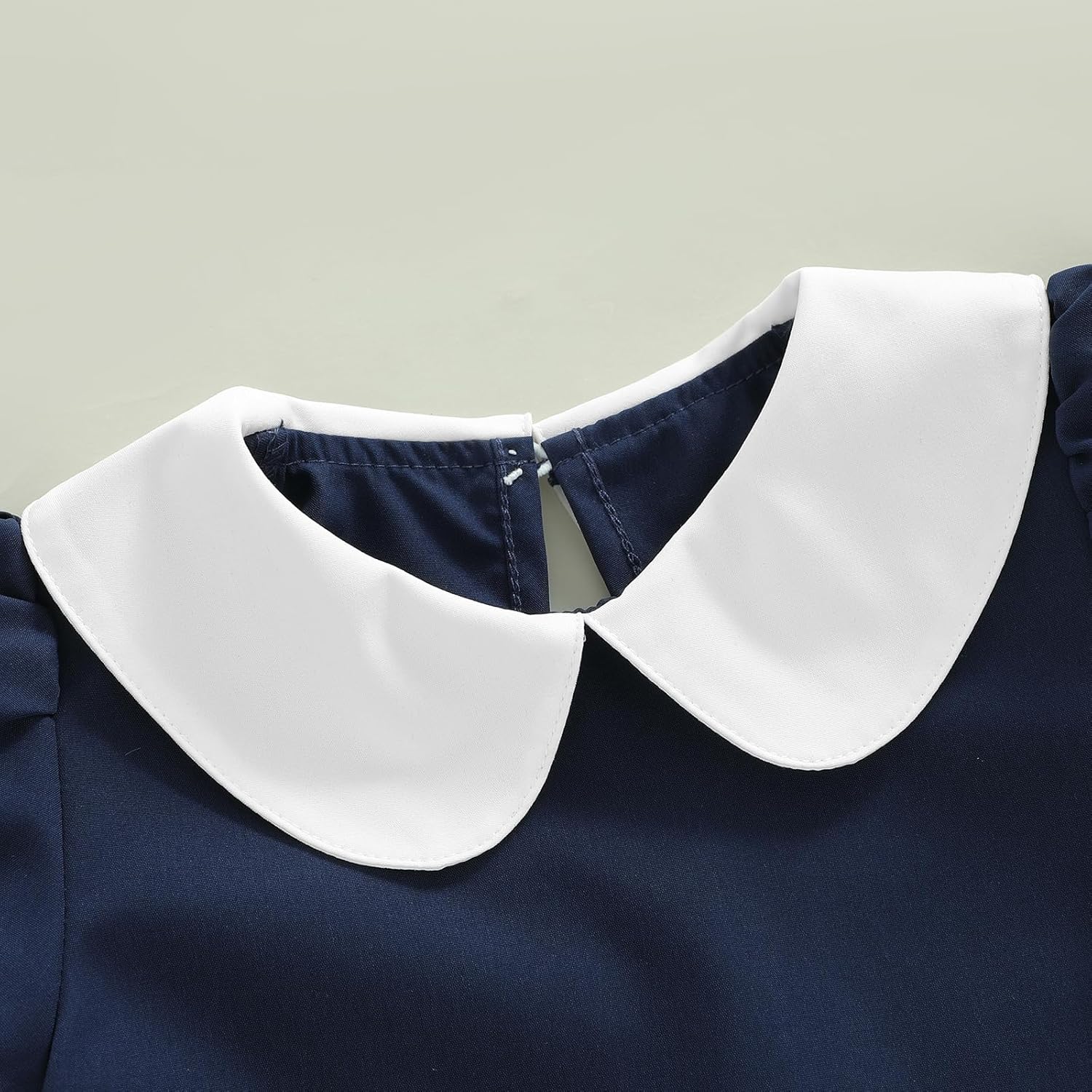 WZTYYDS Toddler Girl Valentines Day Outfits Little Girls A-line Summer Dress Short Sleeve Doll Collar Sweet Heart Dresses - Image 4