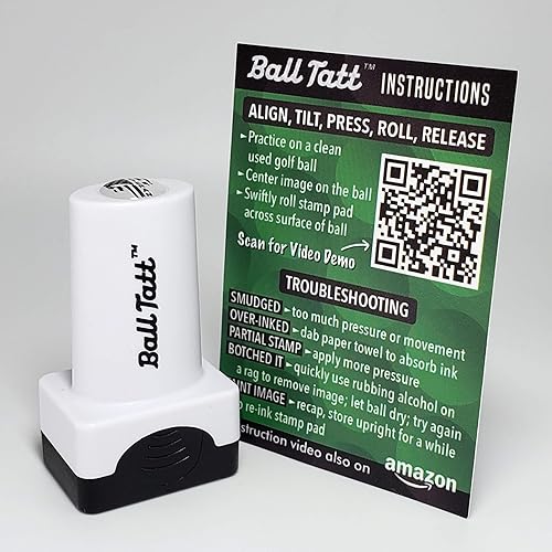 Miniatura 5 de Golf Ball Stamp - Self-Inking Marker - Quick-Dry Permanent Marking Tool, No Leaks or Refills, Reusable & Waterproof Golfing Stamper - Ideal Gift for