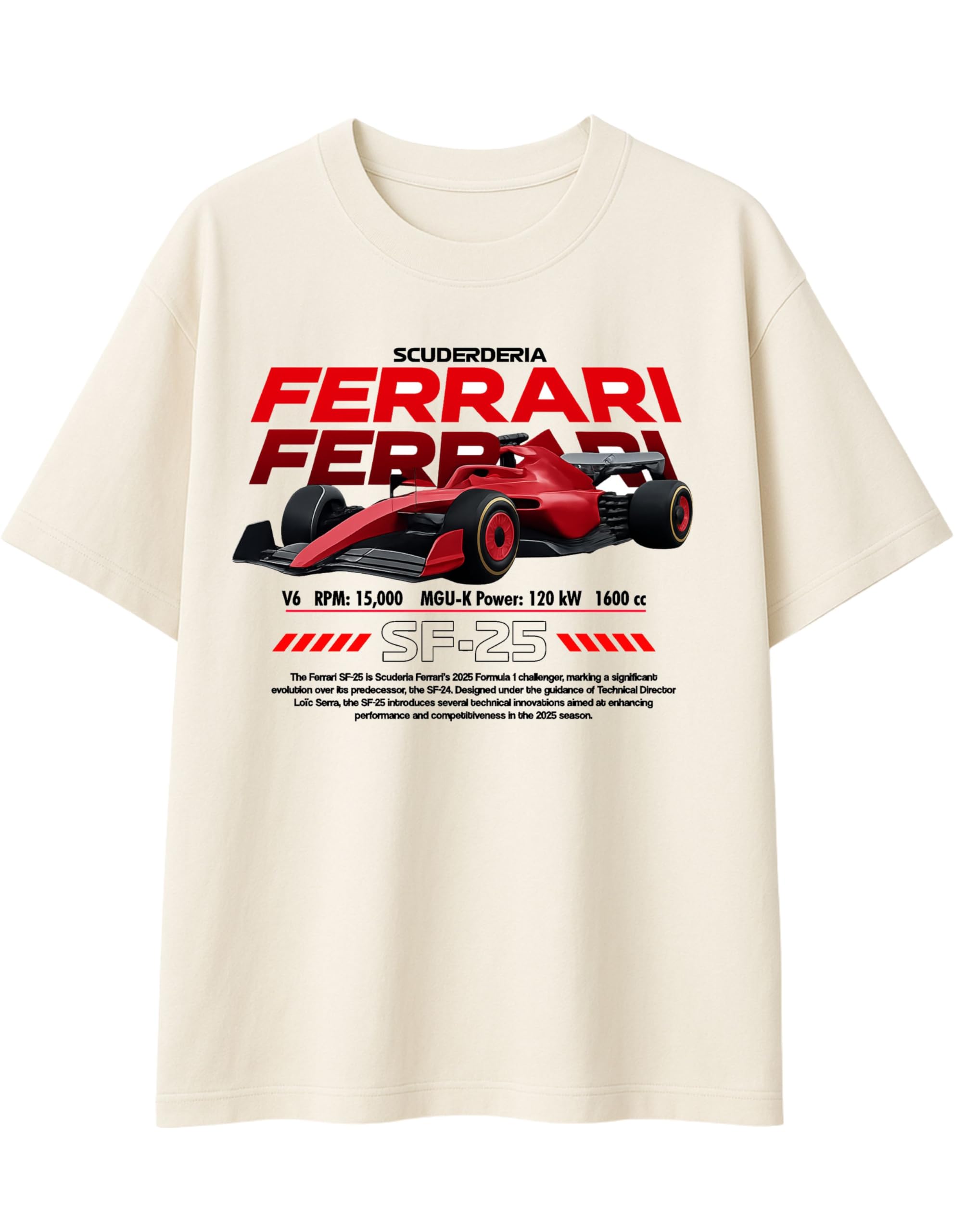 teeslix Men's Oversized Fit T-Shirt | Premium 100% Cotton Bio-Wash | Motorsport Racing Graphic Printed Half Sleeve Drop Shoulder Tee | Streetwear & Casual-picture-52