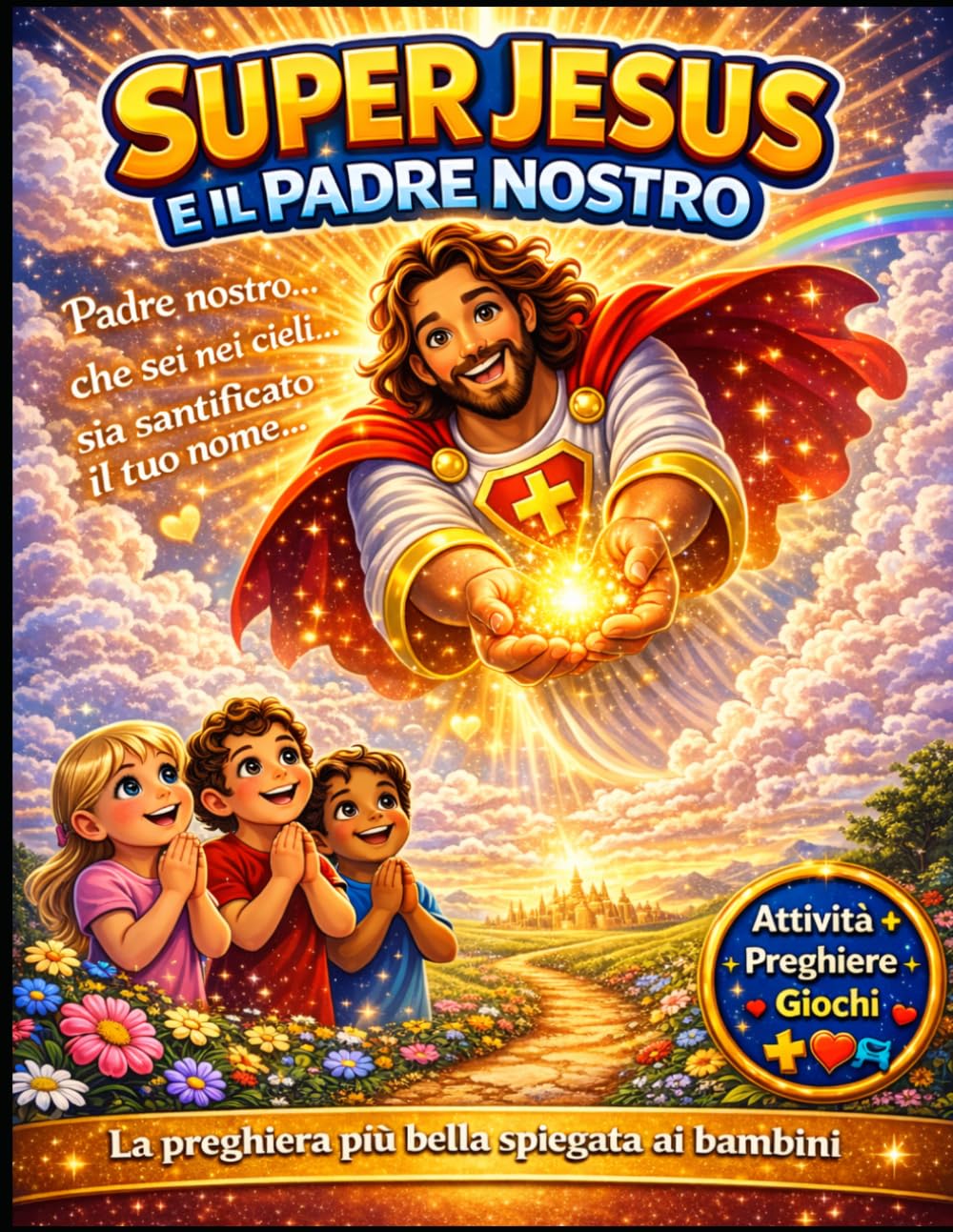 SUPER JESUS E IL PADRE NOSTRO: La preghiera spiegata ai bambini con immagini, esempi semplici e valori cristiani | Libro illustrato per bambini 4-10 ... Jesus – Avventure che cambiano il cuore)