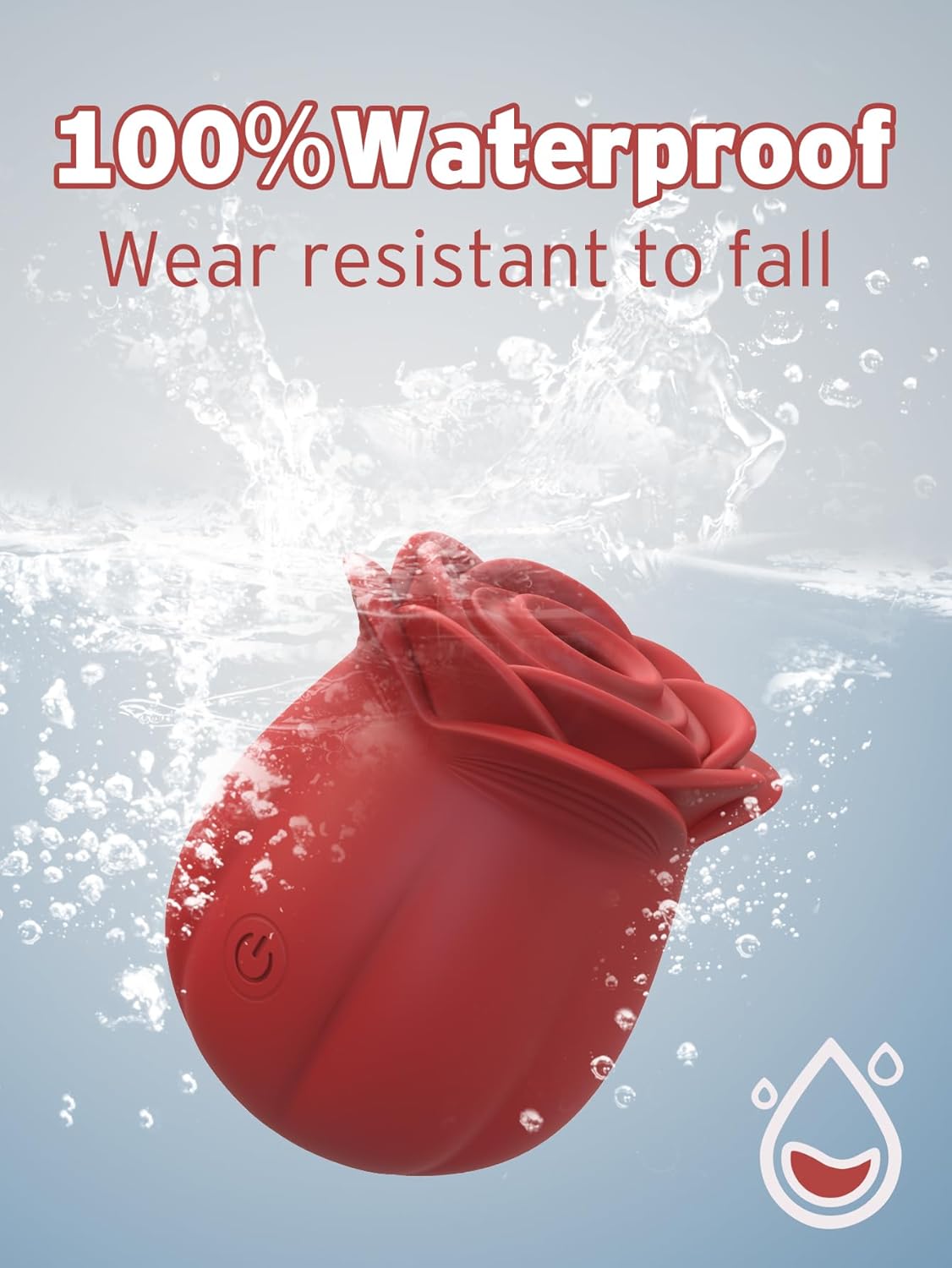 Women Sex Toys, Rose Sex Toy,Adult Pleasure Device, Personal Massager with Multiple Functions (red) Sucking Vibrator