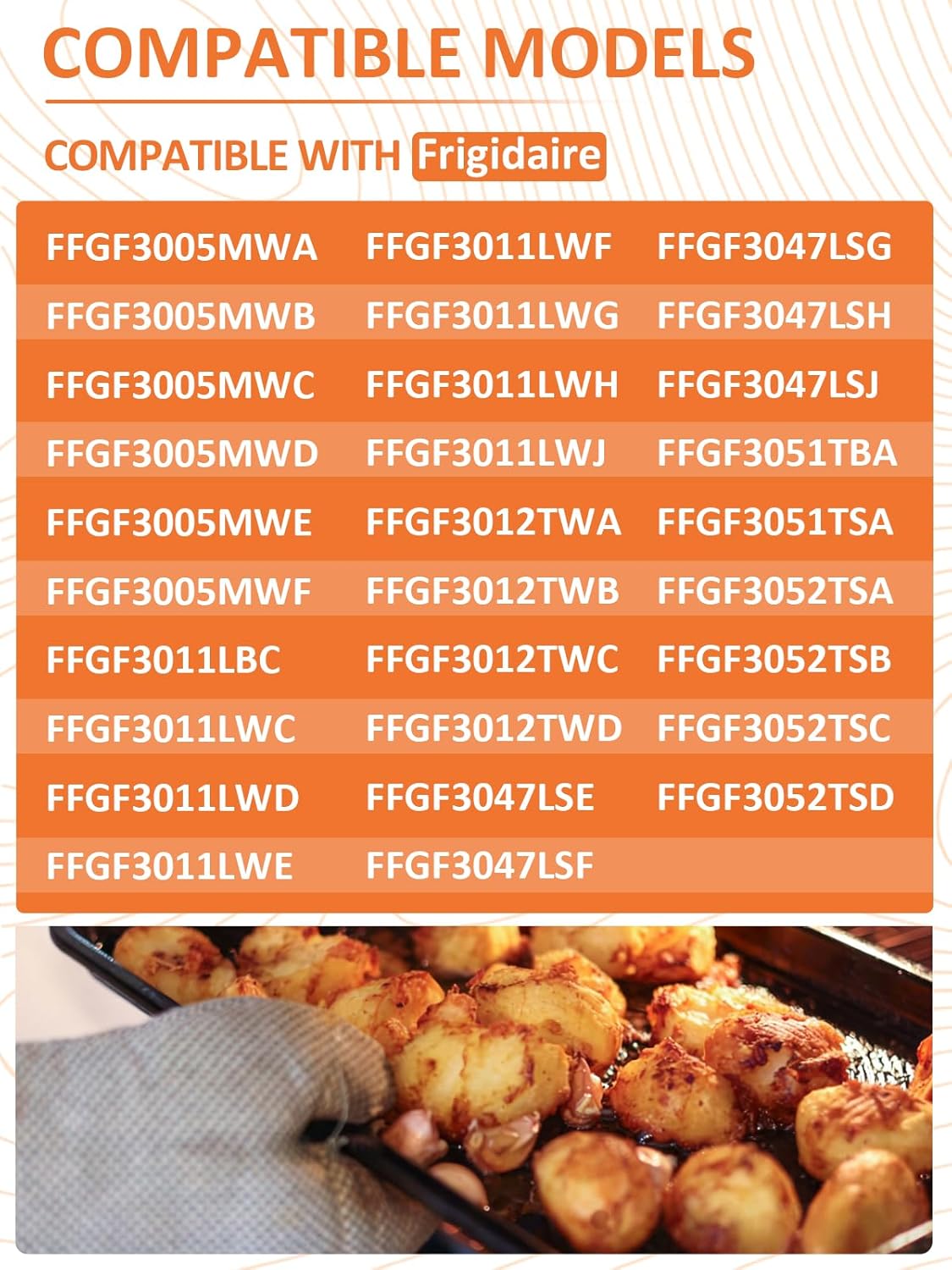 FFGF3047LSF FFGF3005MWA Gas Oven Igniter Fit For Frigidaire FFGF3005MWF FFGF3011LBC FFGF3011LWC FFGF3011LWD FFGF3011LWF FFGF3011LWJ FFGF3012TWA FFGF3012TWD FFGF3047LSE FFGF3047LSG FFGF3047LSH