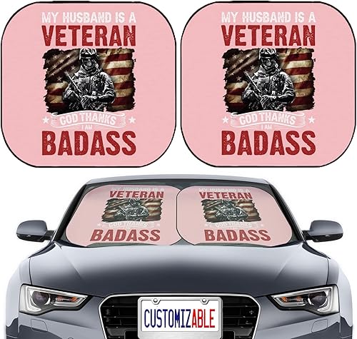 Miniatura 9 de Maizi - Parasoles delanteros para auto de 2 piezas, ajuste universal para parabrisas delanteros que se adaptan a la mayoría de los cupés, sedanes