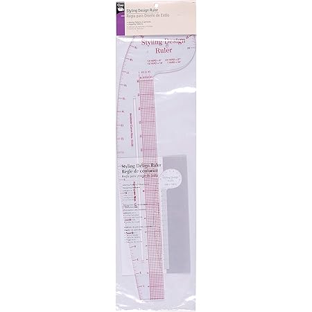 Amazon.com: Dritz Styling Design Ruler Rulers & Accessories, Clear