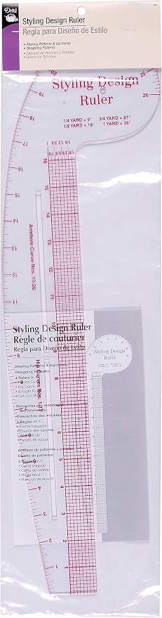 Switchblade Style Ruler Amazon.com: Dritz Styling Design Ruler Rulers & Accessories, Clear