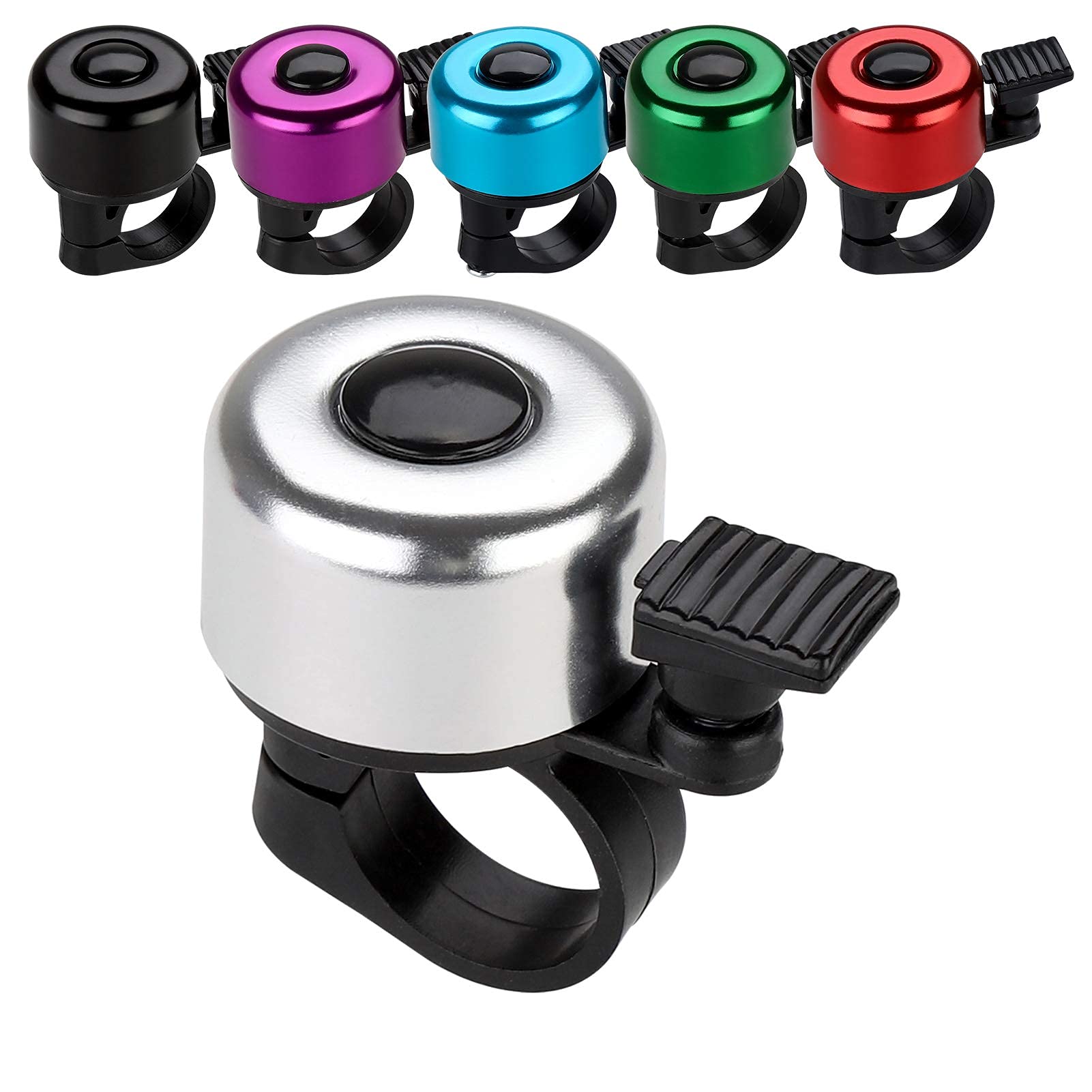 LinKeTop Bike Bell, Bicycle Bell with Lound Mini Bike Ring Bell for Adults Kids, Crisp Clear Sound for Road and Mountain Bike