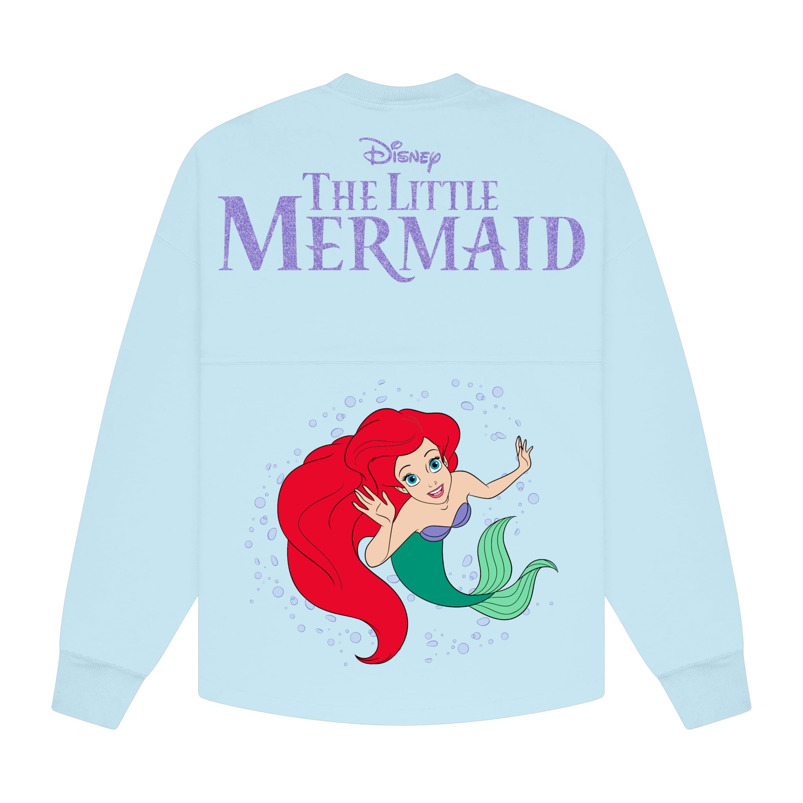 Spirit Jersey, Official Disney Princess Collection, Long Sleeve Oversized Pullover Shirt, Unisex, Relaxed Fit, 100% Cotton