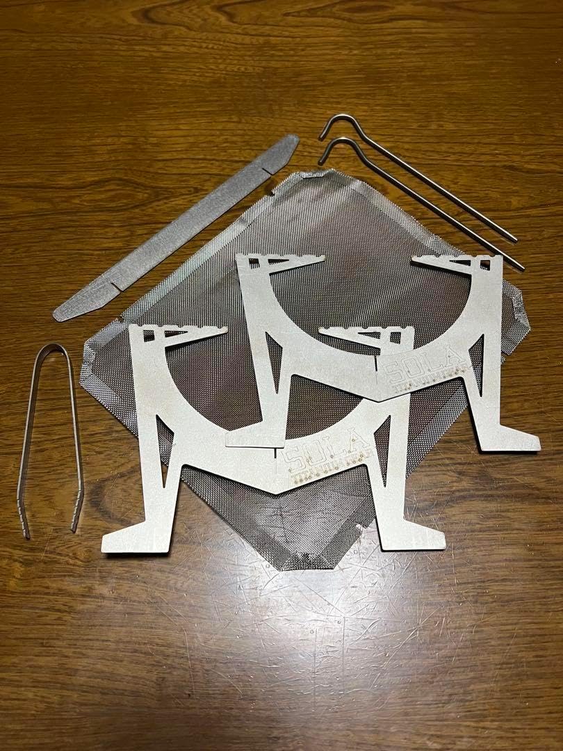 ペグ付 SOLA TITANIUM GEAR Super Naturestove SOLA TITANIUM GEAR Super Naturestove #1 / ソラチタニウムギア