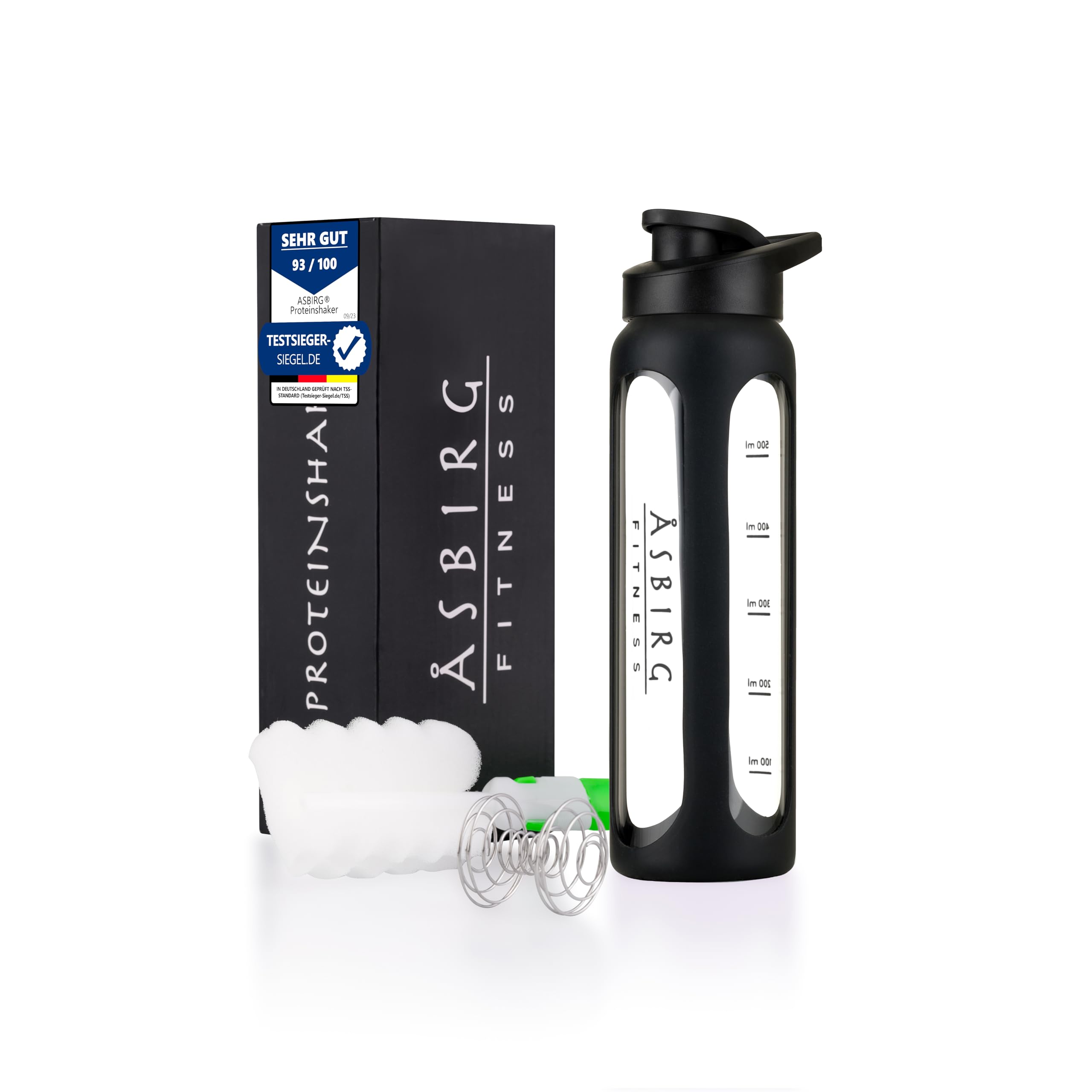 Set Fitness 11 Pezzi – Kit Completo di Accessori da Palestra per casa e Allenamento – Bande Elastiche di Resistenza, Corda per Saltare, Shaker, Asciugamano & Altro – Uomo e Donna