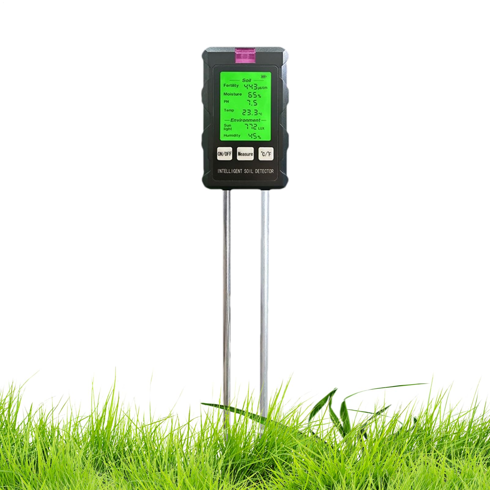 Humidimètre et testeur de pH numérique pour analyse du sol de jardin