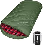 KingCamp Sleeping-Bags Sac de couchage pour adultes, temps froid & Grande chaleur extra large & Étendu XL Sacs de couchage portatifs étanches à l'eau