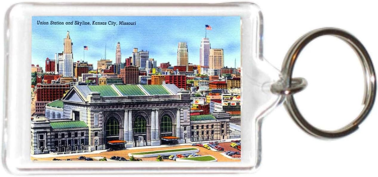 Kansas USA United States Acrylic Keychains KeyRings Holders