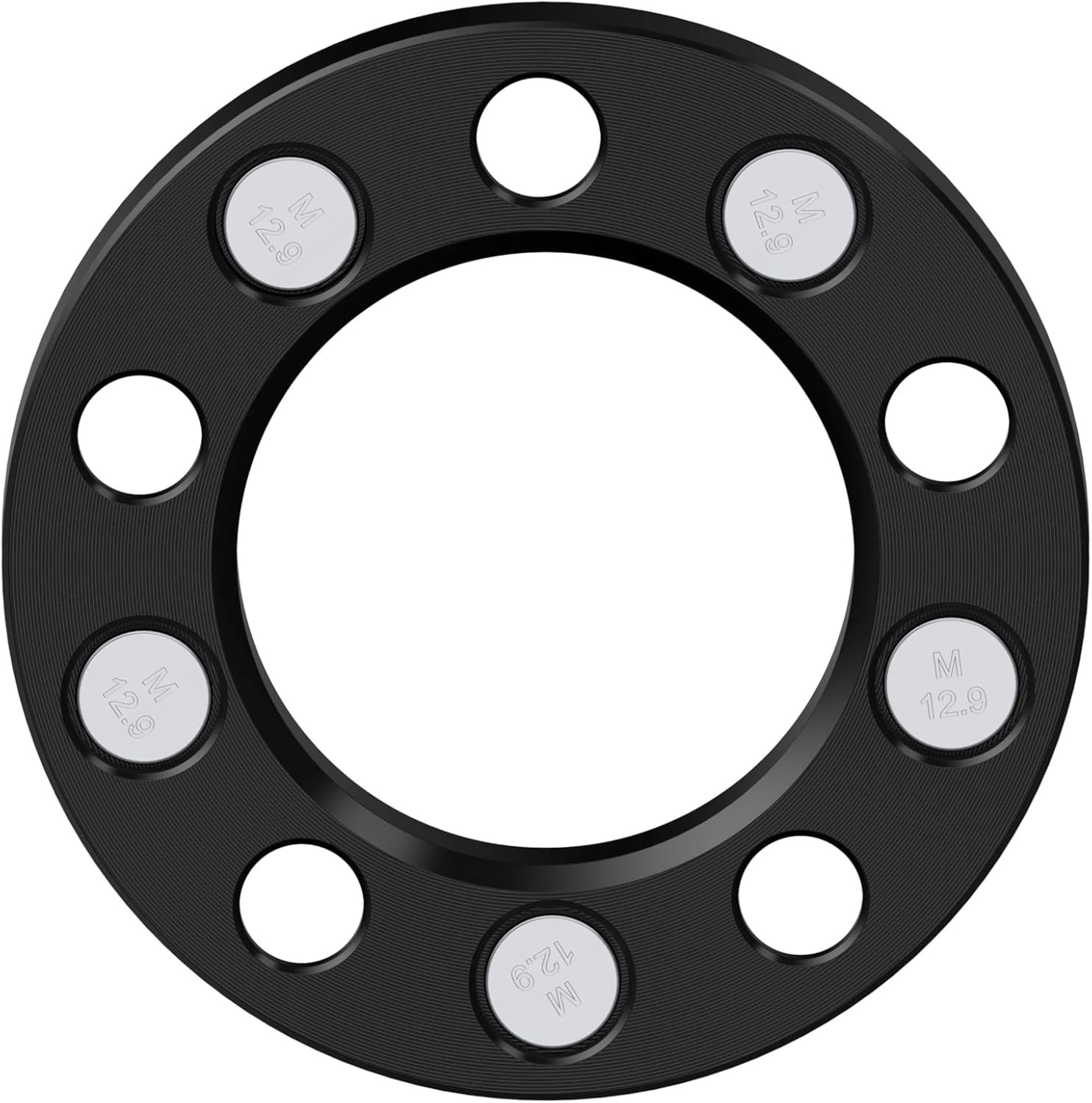 5x4.5 Wheel Spacers, 1 inch 5X114.3mm Forged Wheel Adapters Compatible for 1987-2006 Jeep Wrangler, Compatible for 1994-2014 Ford Mustang, 1/2"-20 Studs 82.5mm Center Bore 4PCS Black